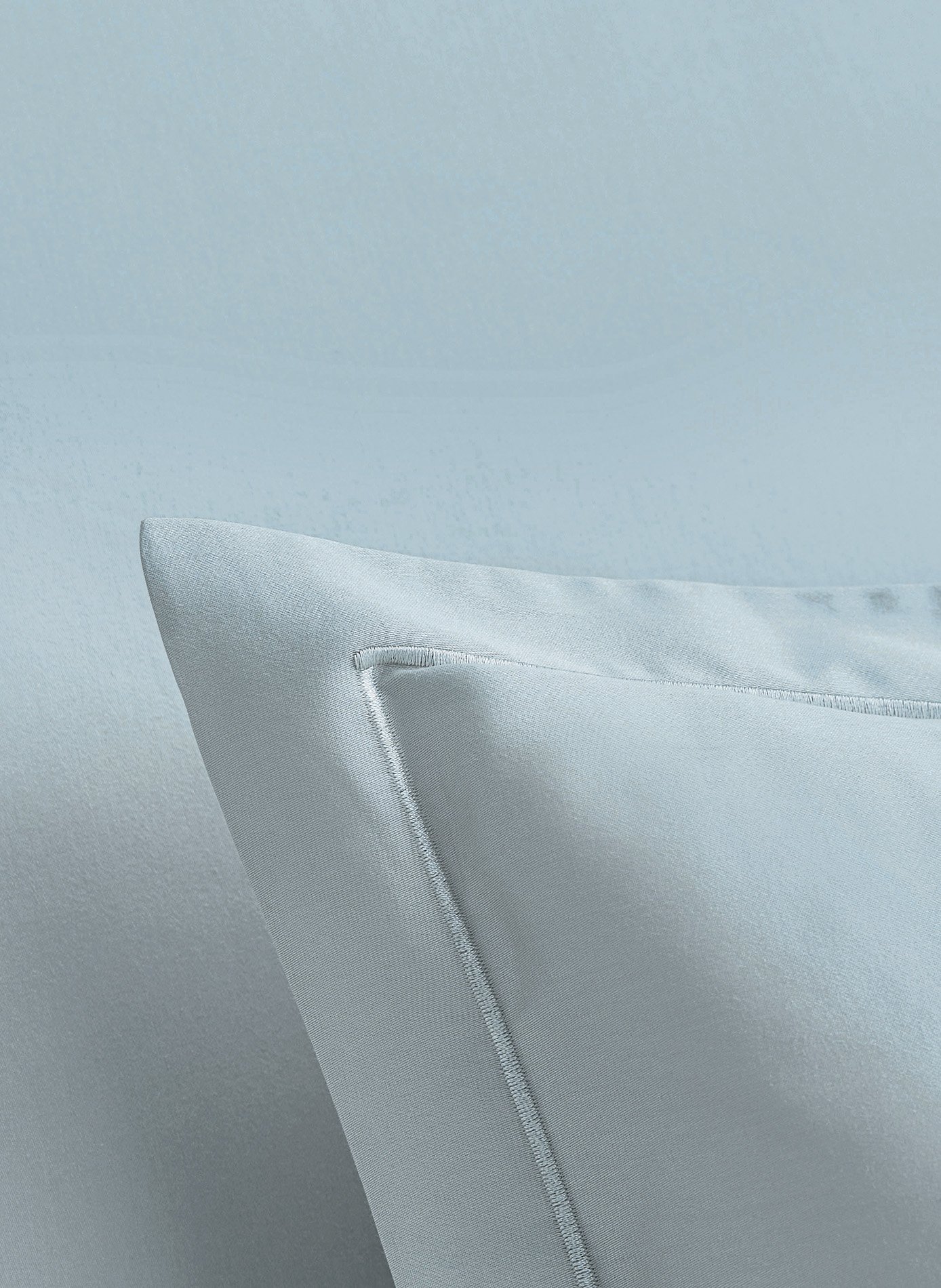 Taie d'oreiller eclat fjord ANNE DE SOLENE Bleu