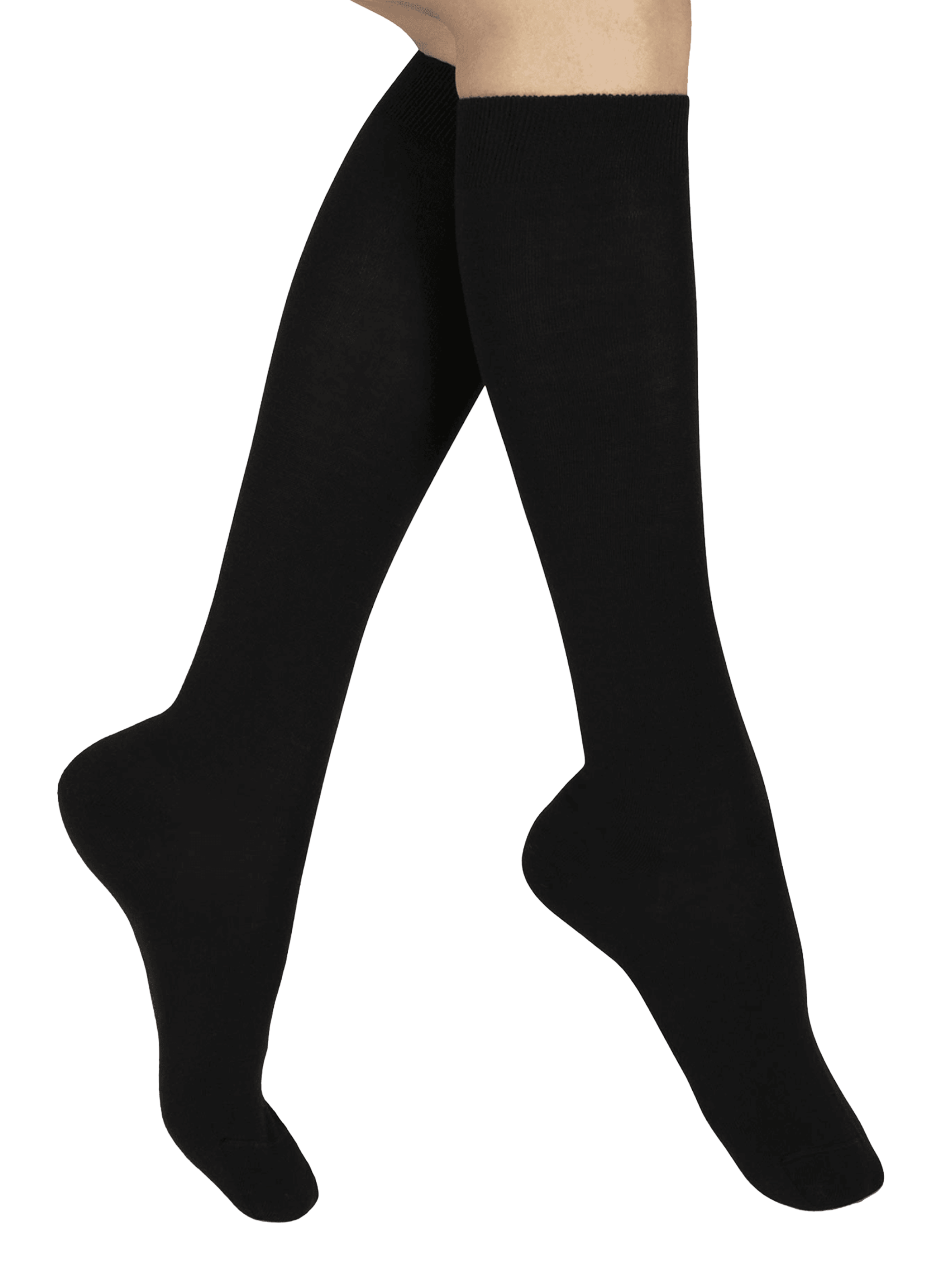 Wool-blend over the knee socks LE BOURGET Black