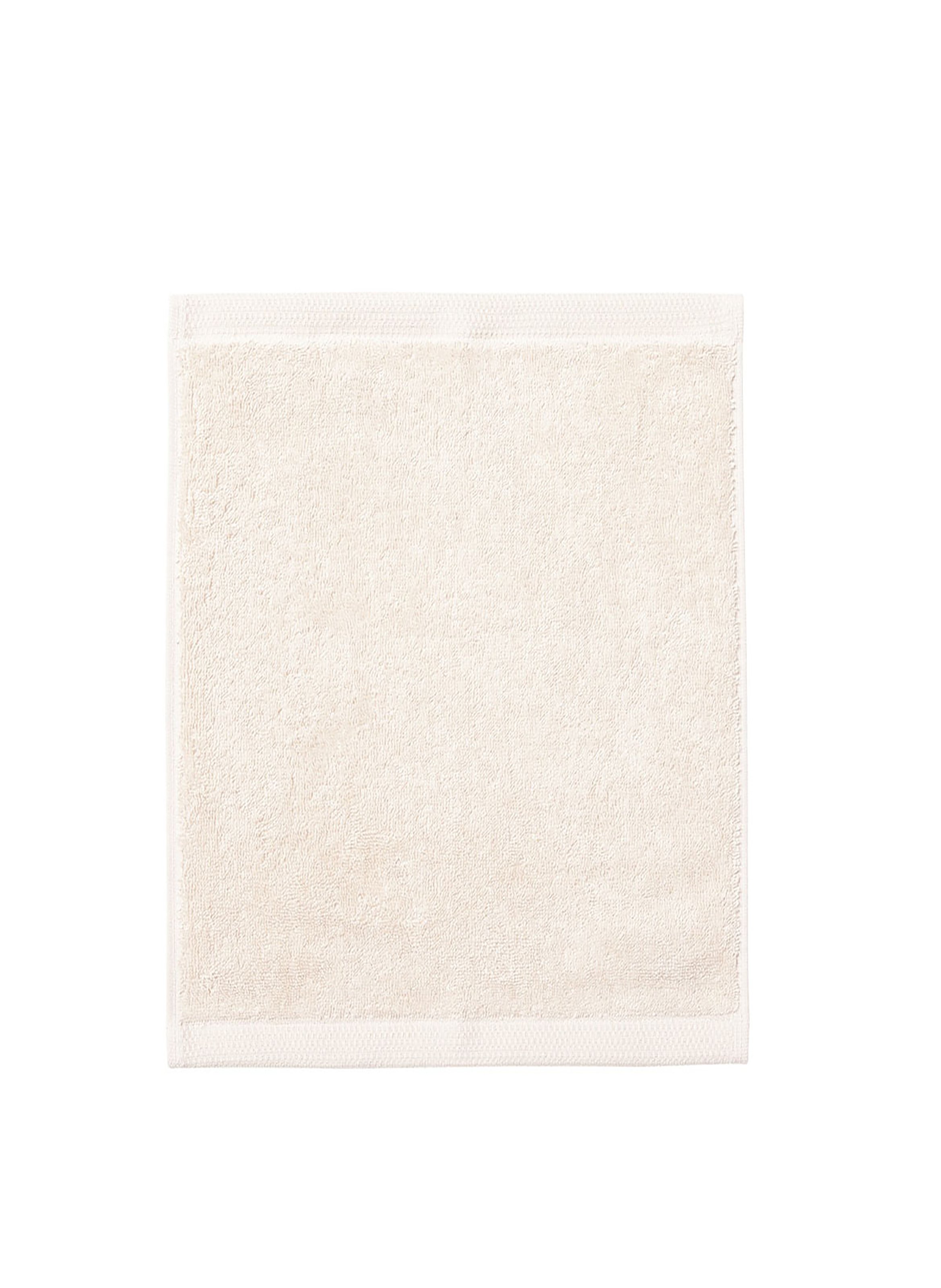 Carré visage uni en coton biologique, essentiel  Blanc meringue