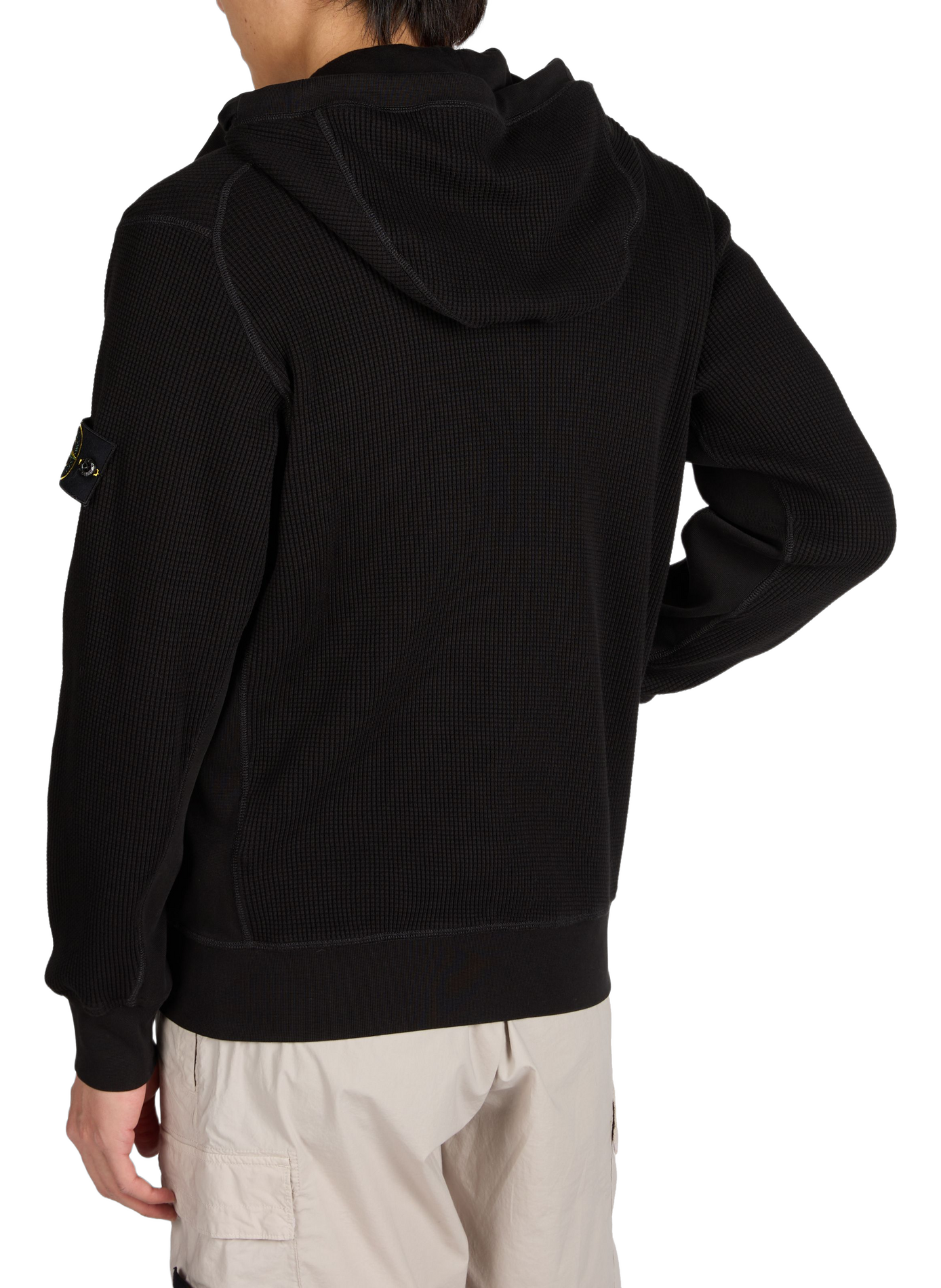 Veste zippée en coton  STONE ISLAND Noir