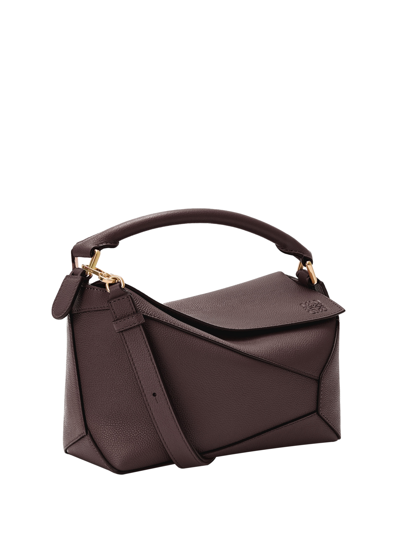 Small Puzzle Edge bag in grained calf leather LOEWE Brown