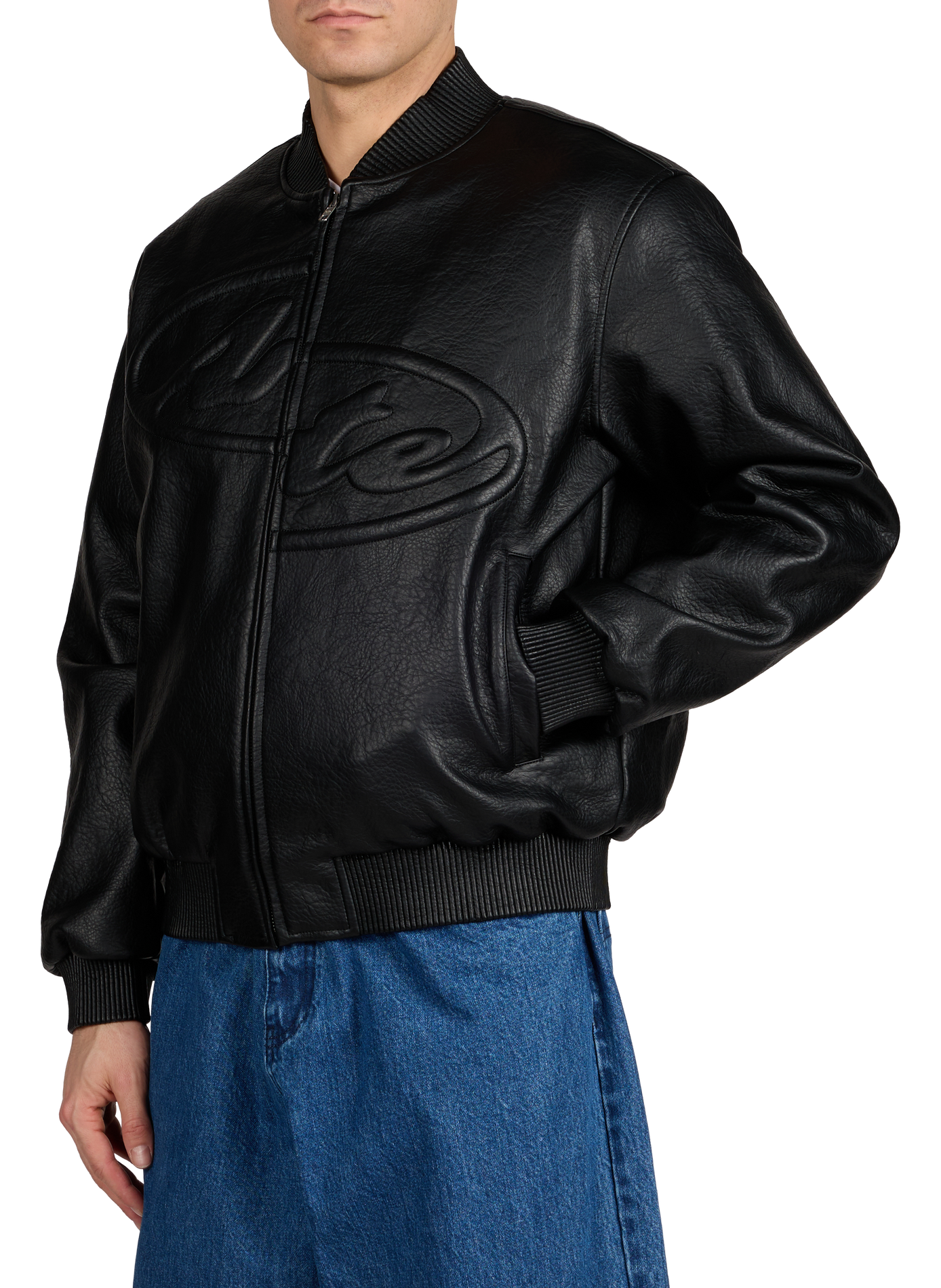 Veste ample avec demi-logo effet cuir ARTE ANTWERP Noir