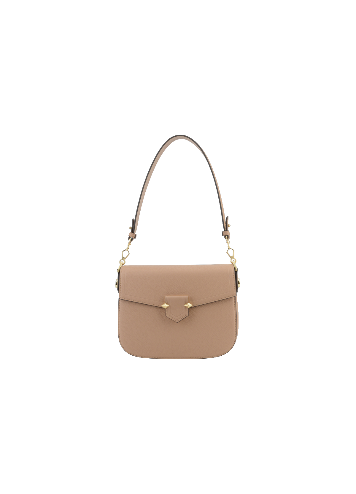 Sèvres | sac porté main et épaule mm en cuir de vachette POURCHET Marron