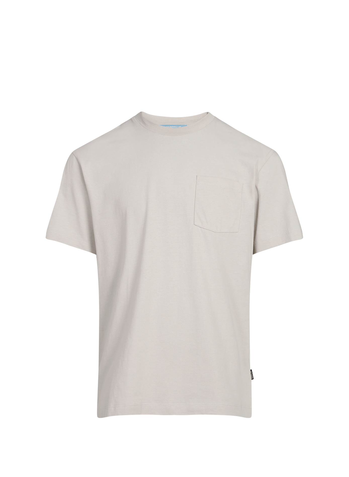 T-shirt droit imprimé en coton REPLAY Gris