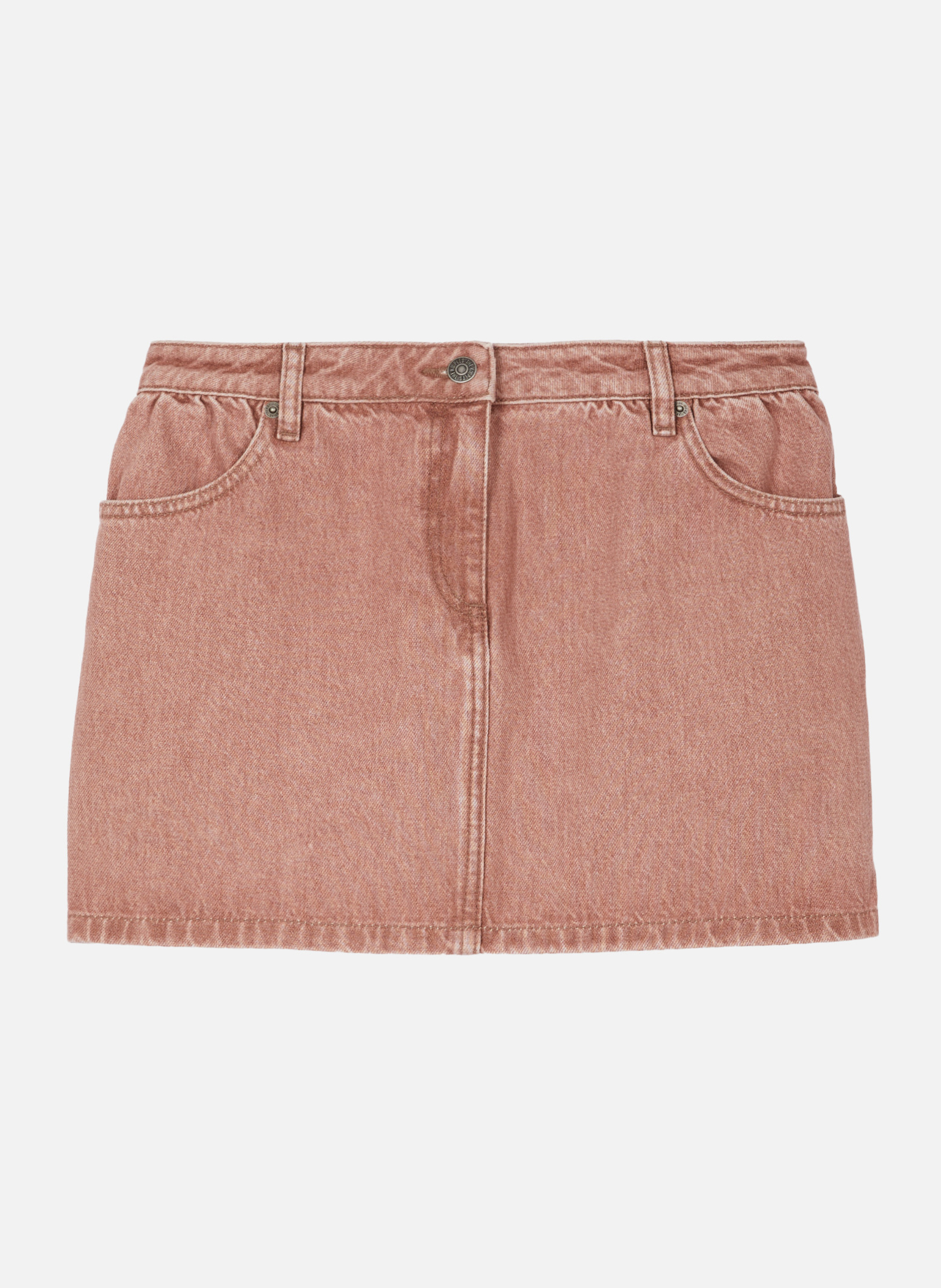 Jupe courte en denim THE KOOPLES Rose