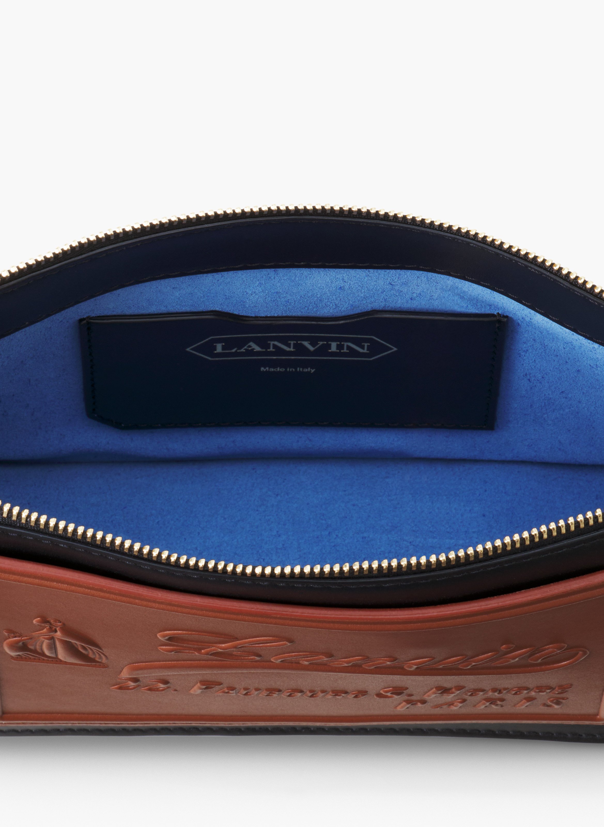 Compagnon pochette en cuir LANVIN Noir