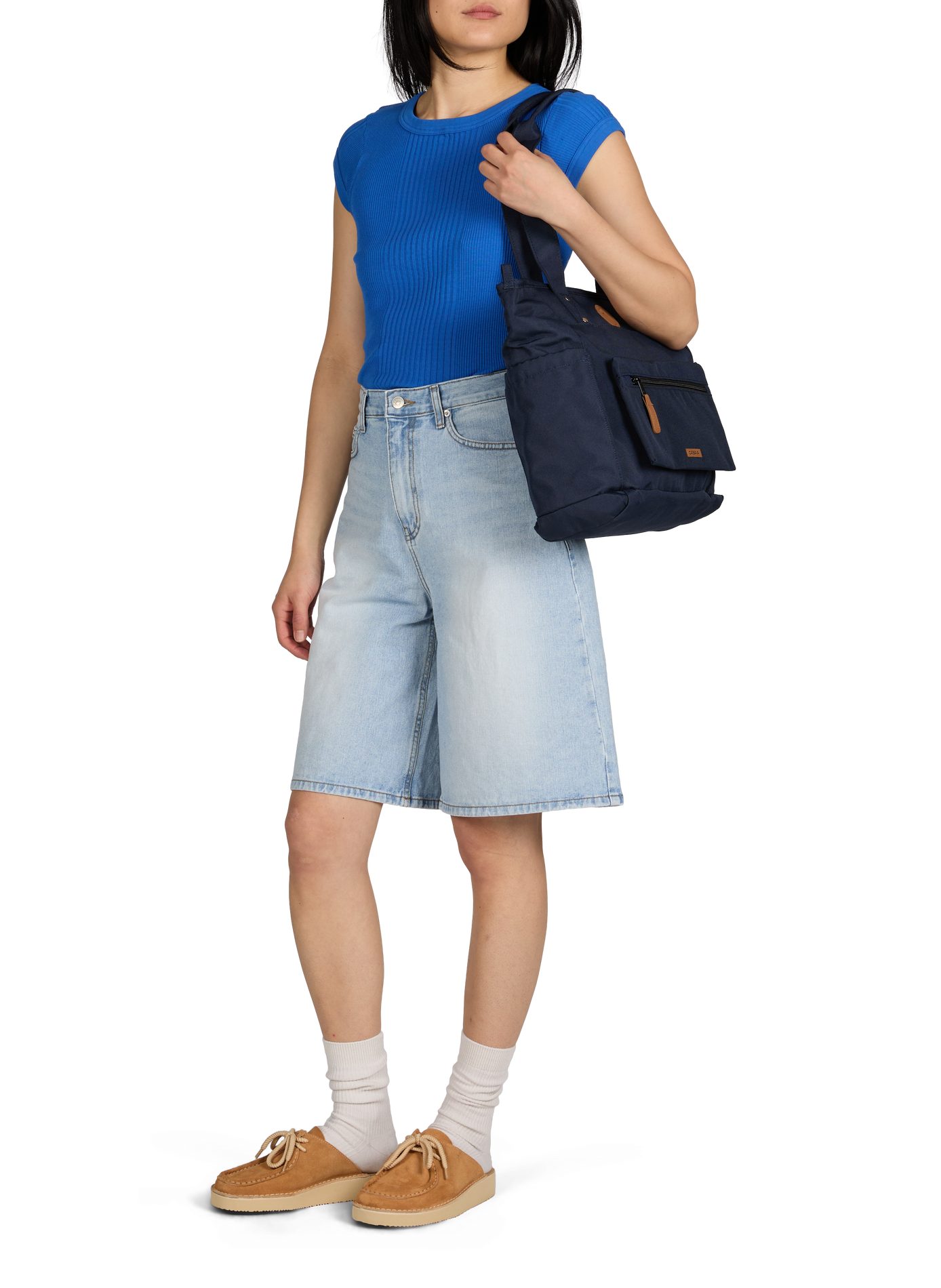 Camiseta Chalain de manga corta en punto de algodón PURE SUGAR Azul