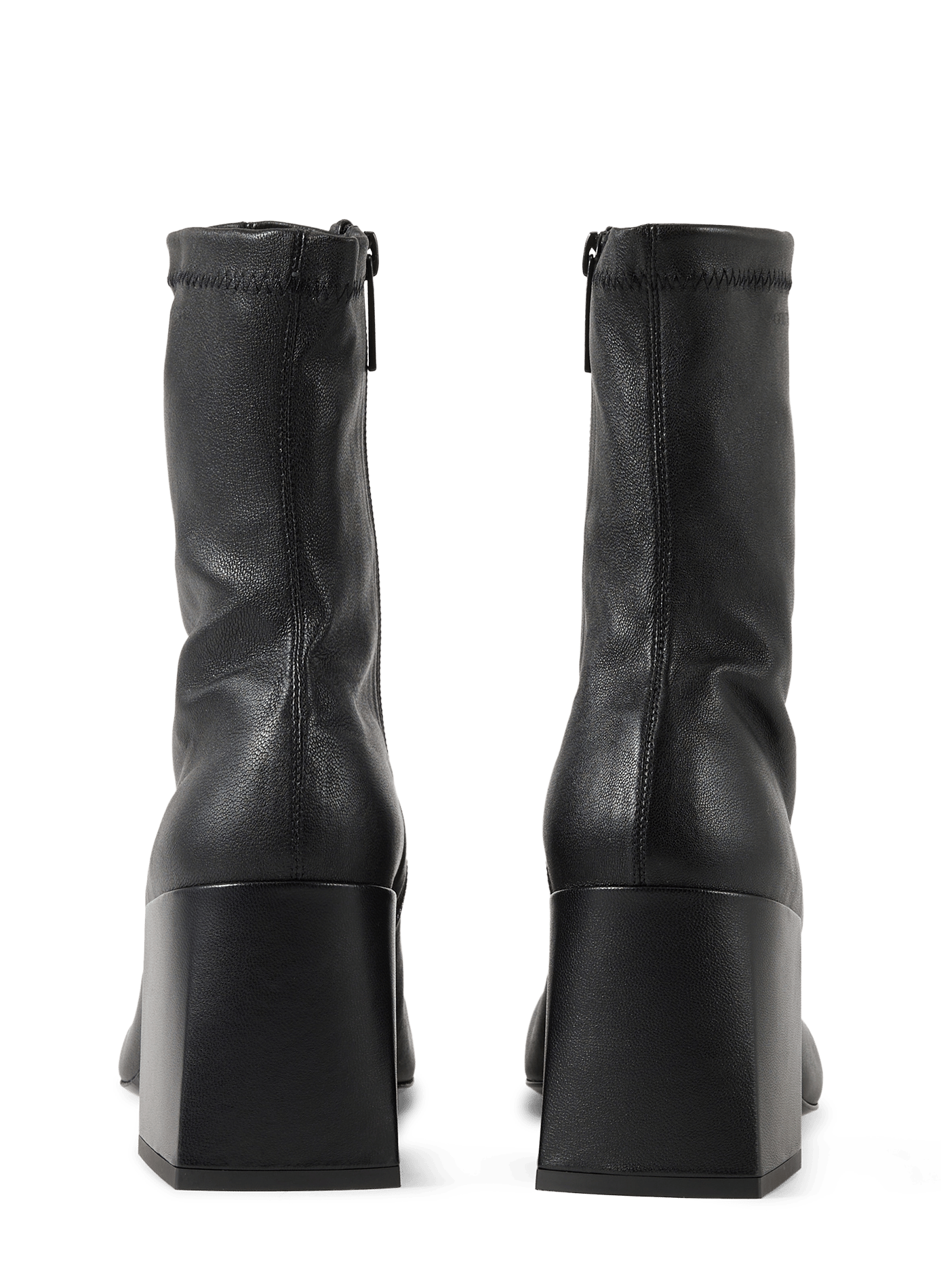 Ankle boots in leather COURRÈGES Nero