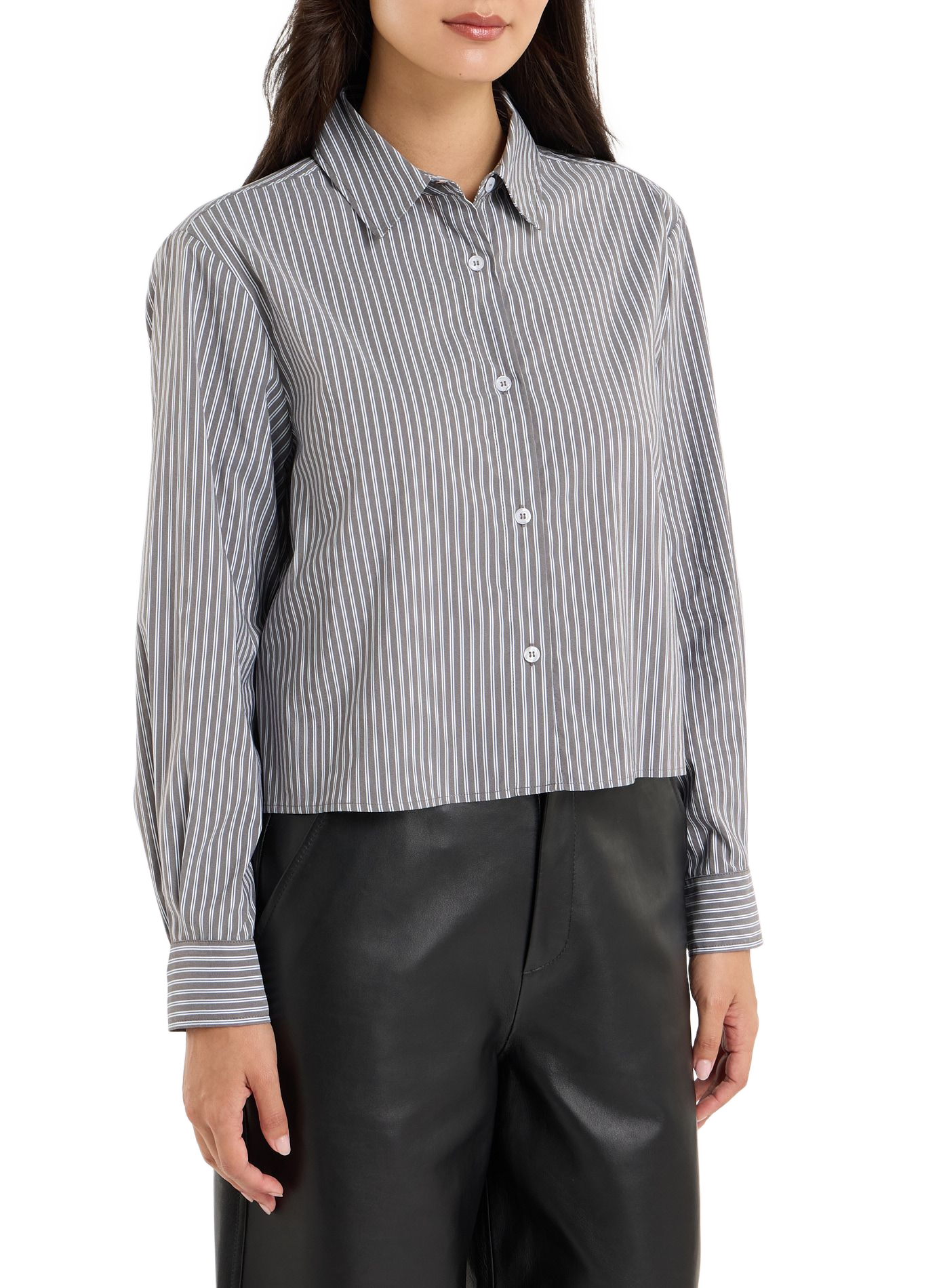 Shirt with classic collar in blended cotton | Multicolour SAISON 1865 Women