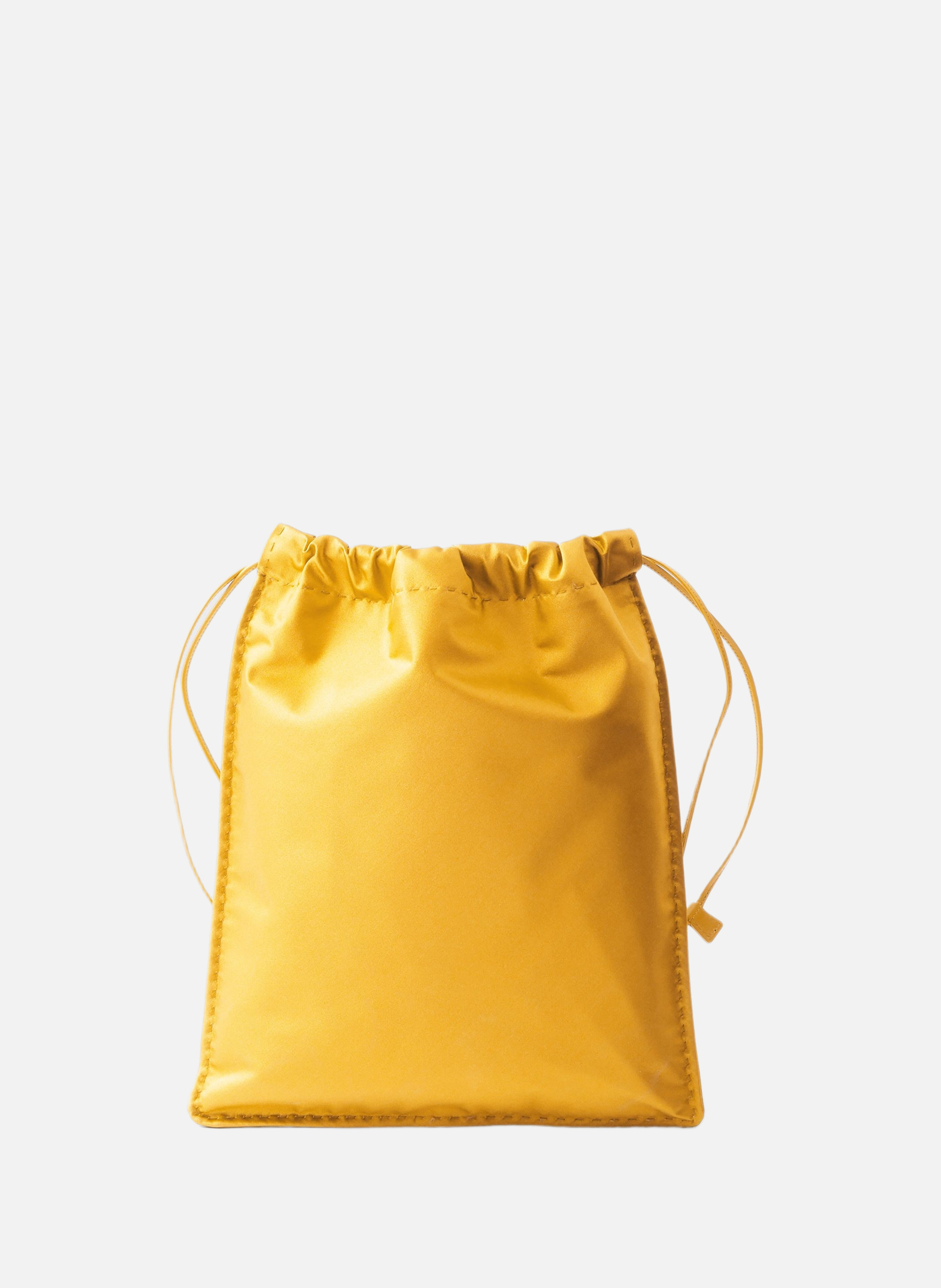 Pochette prada wish en duchesse de soie PRADA Jaune