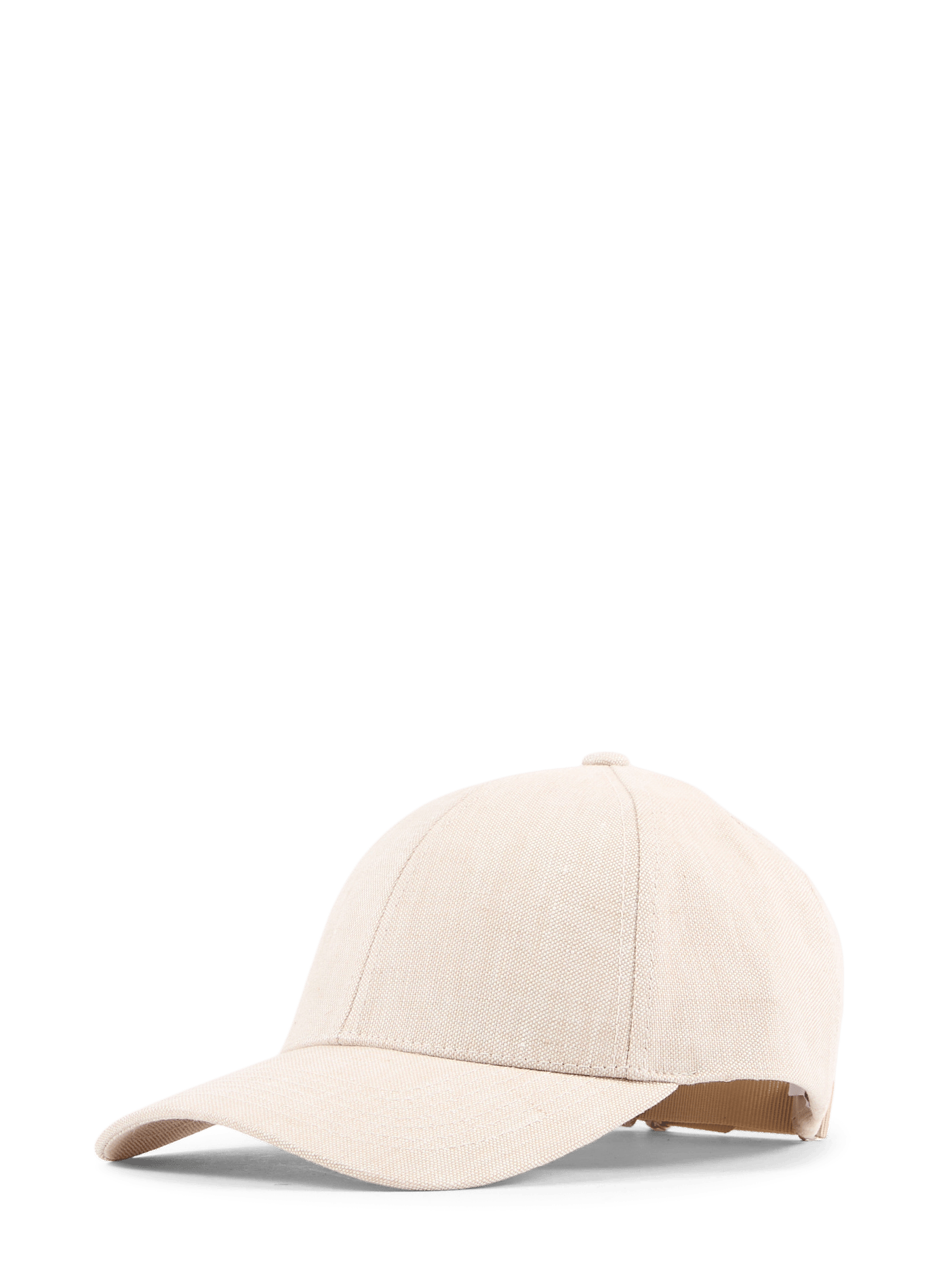 Casquette en lin VARSITY Beige
