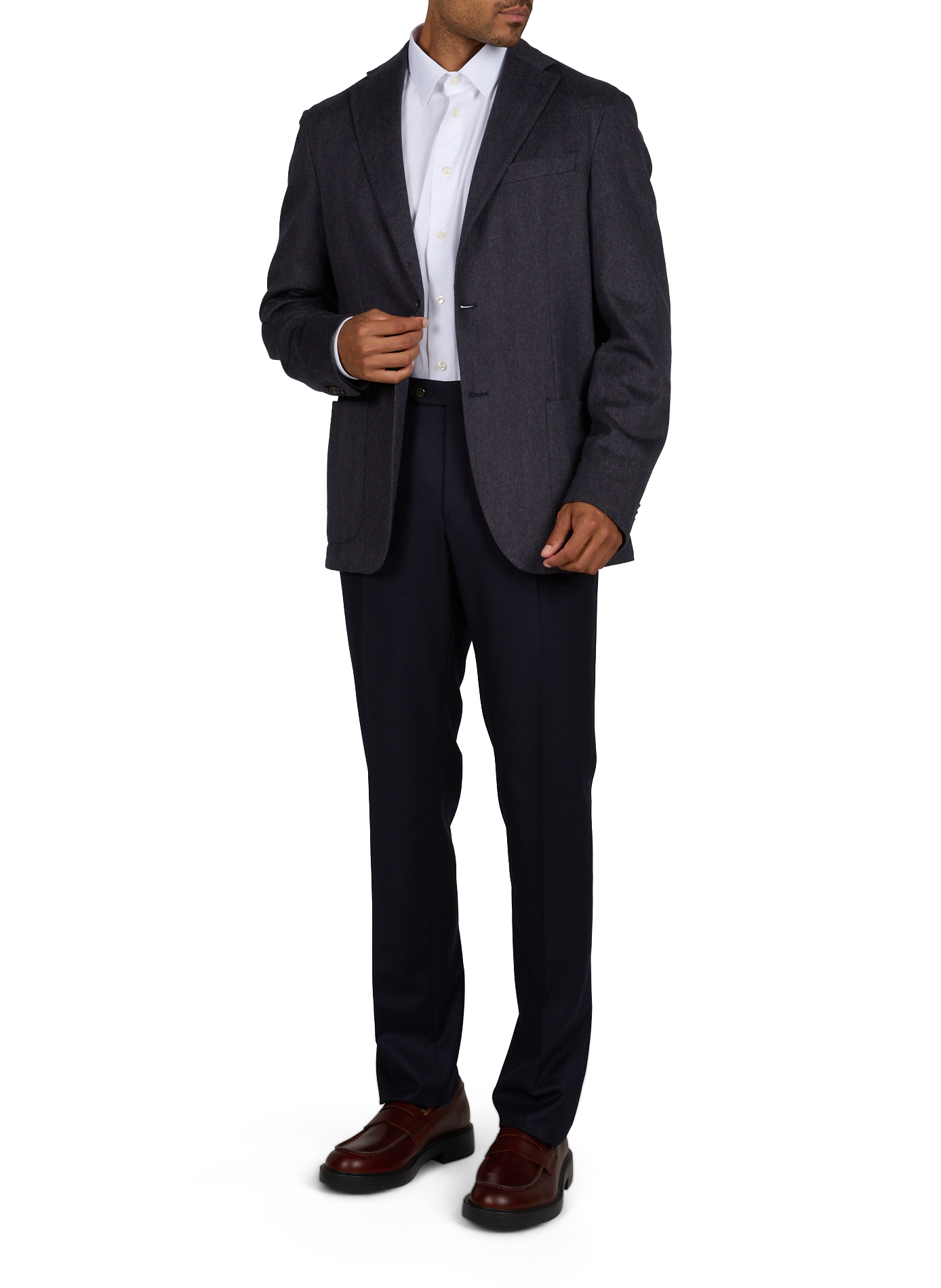 Blazer in gemengde zijde CORNELIANI Blauw