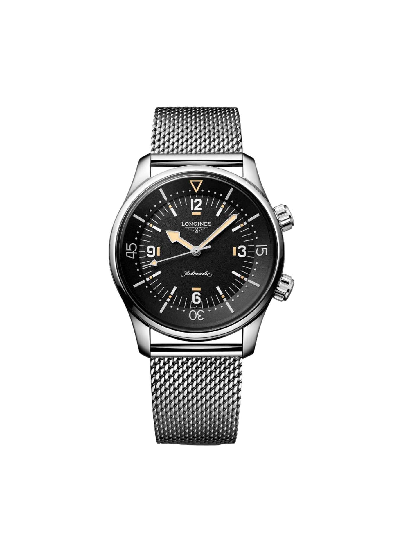 Montre automatique The Longines Legend Diver en acier inoxydable LONGINES Noir