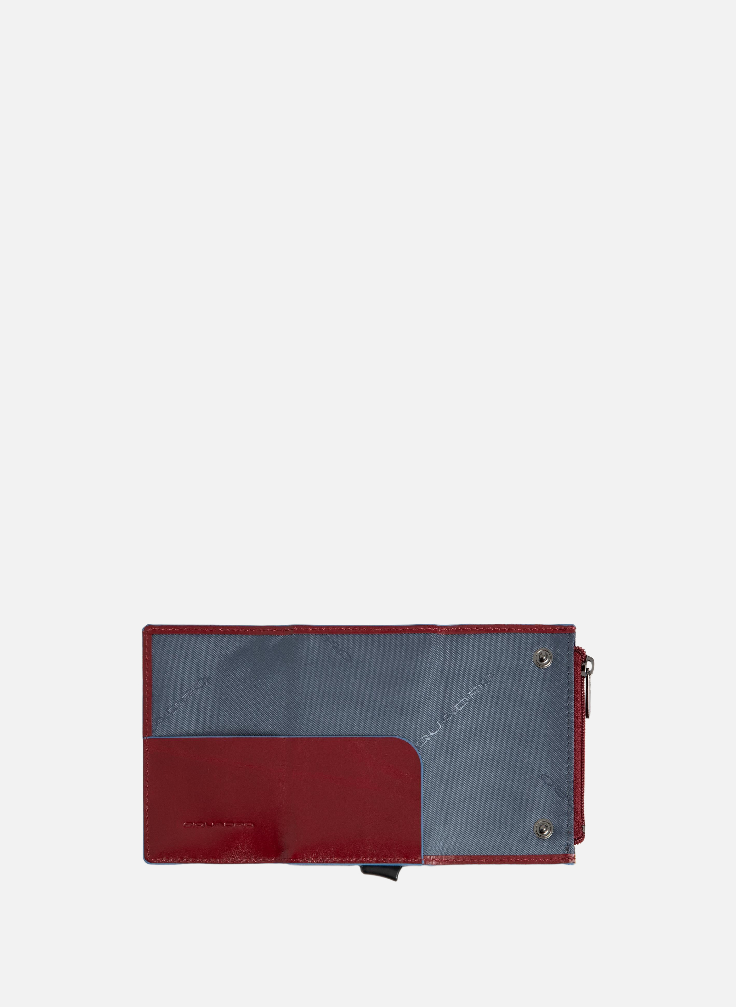 Portefeuille compact pop-up avec porte-monnaie PIQUADRO Rouge