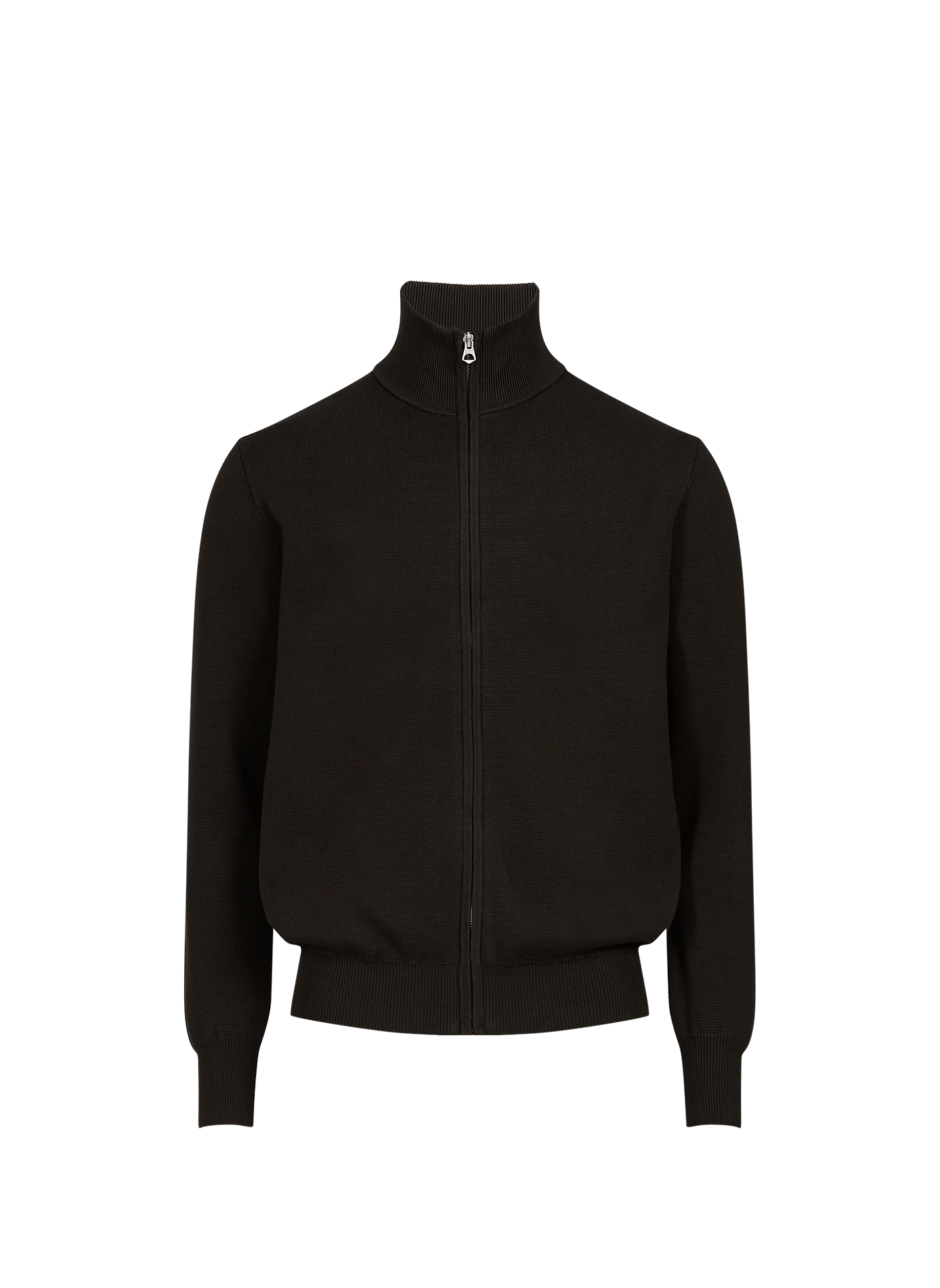 Straight cotton knit vest SCHOTT Khaki
