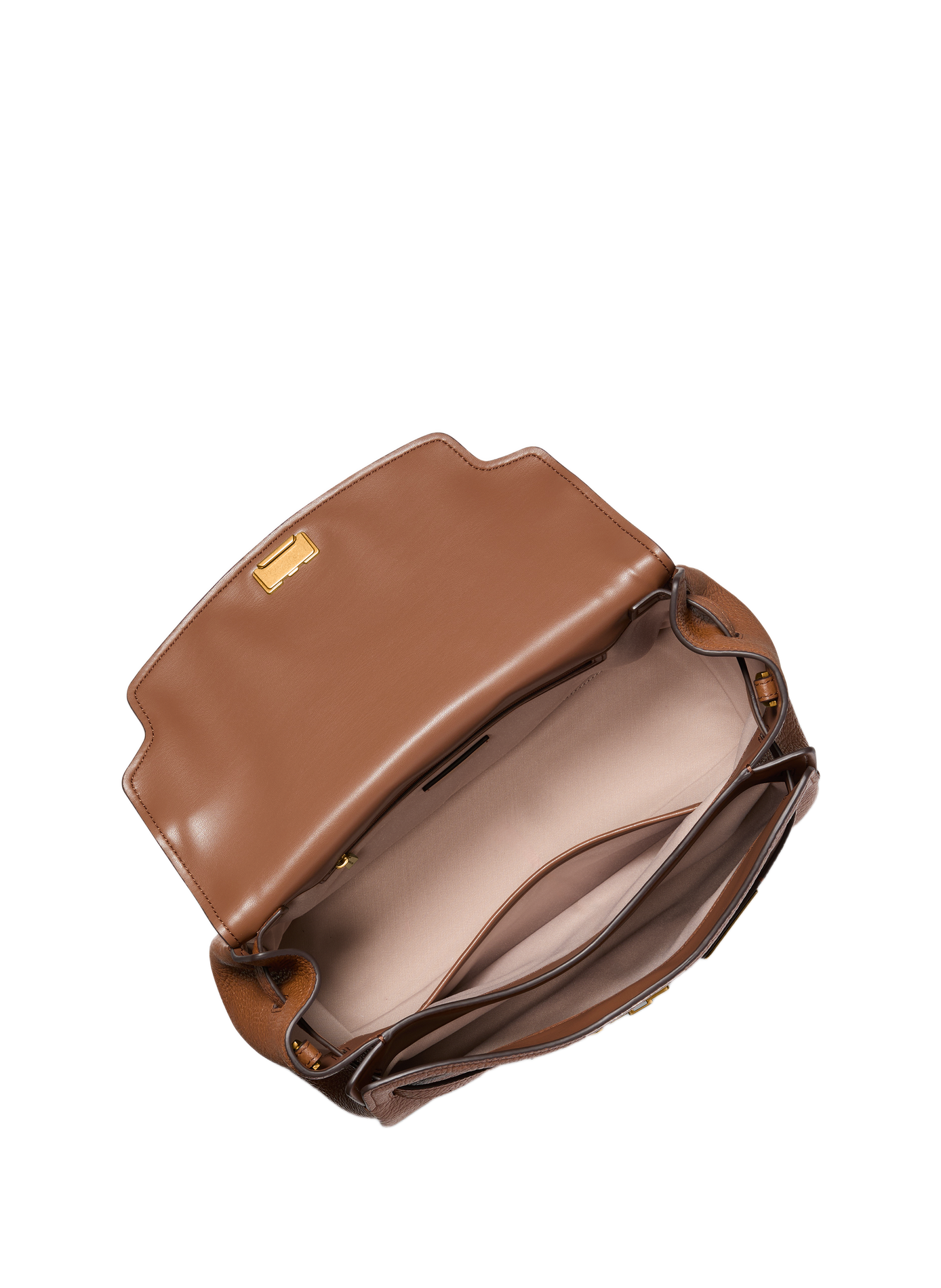 Grand sac à main Hamilton souple en cuir texturé MICHAEL KORS Braun