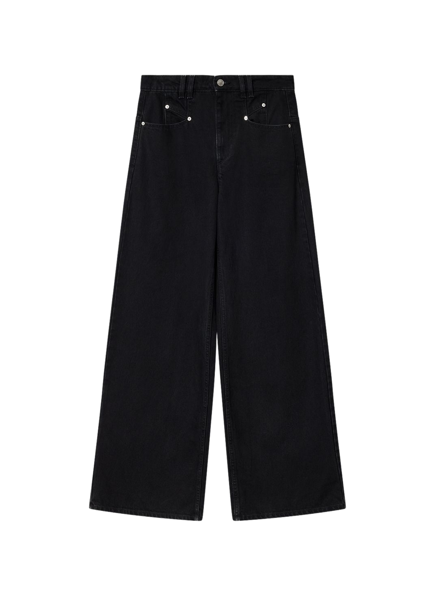Bootcut jeans Belvia in katoenen denim ISABEL MARANT Zwart