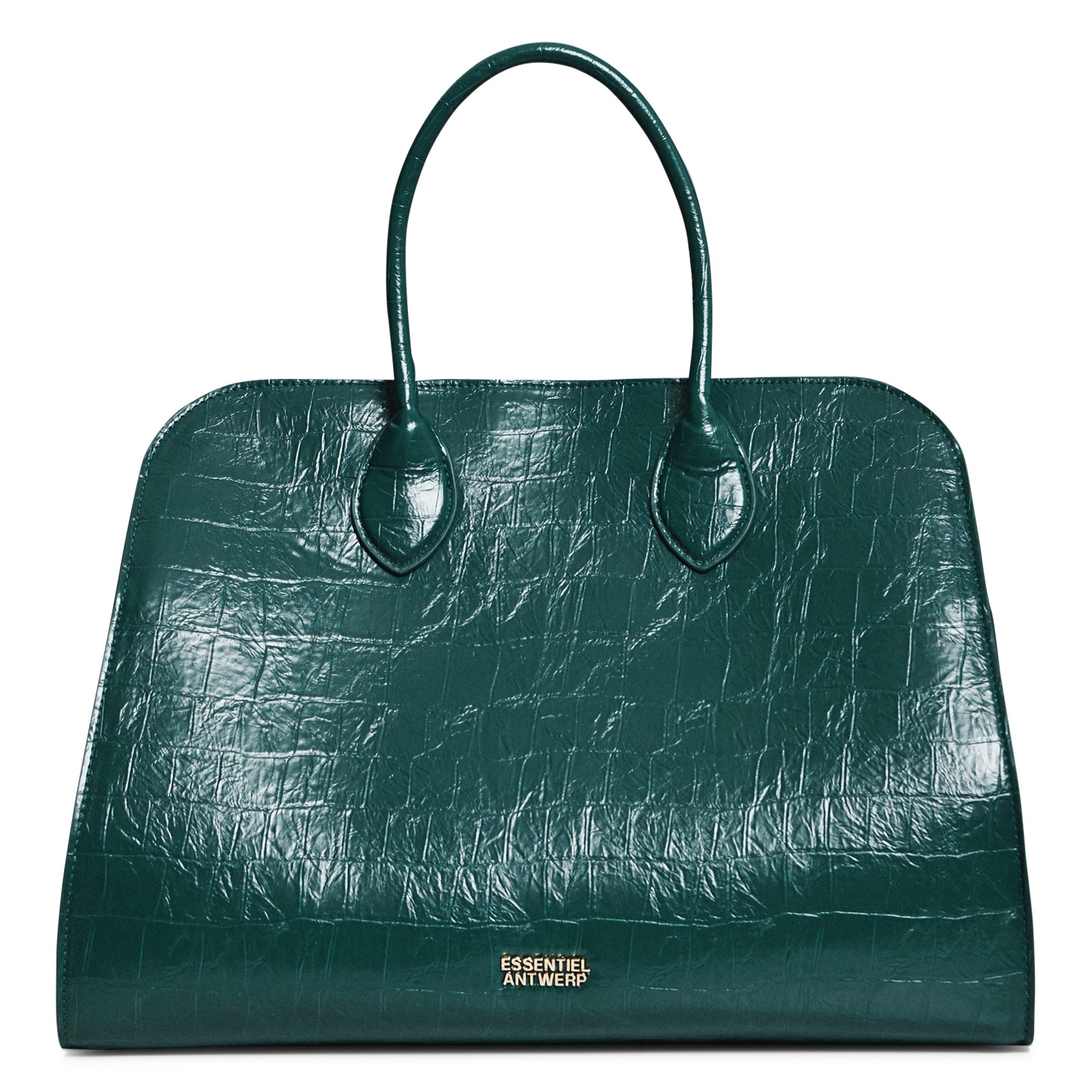 Sac cabas effet peau de crocodile katarina ESSENTIEL ANTWERP Vert
