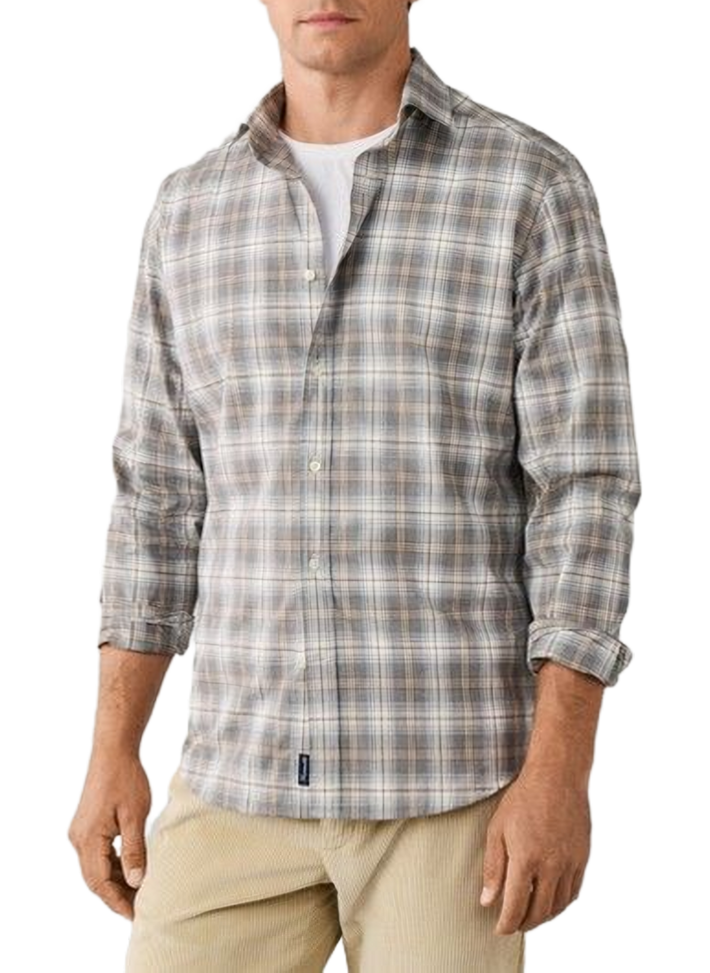 Classic checkered cotton shirt FACONNABLE Brown