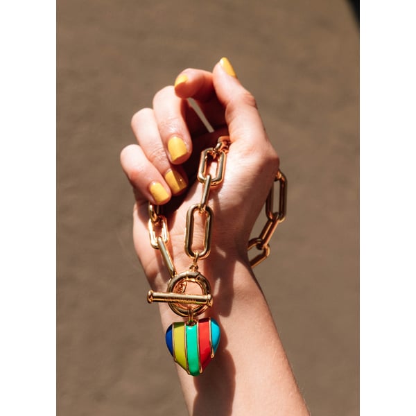 Collier N241 en laiton plaqué or