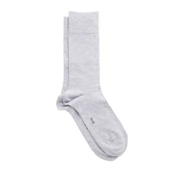 Burlington Cotton Lisle Mid-calf Socks In Grey