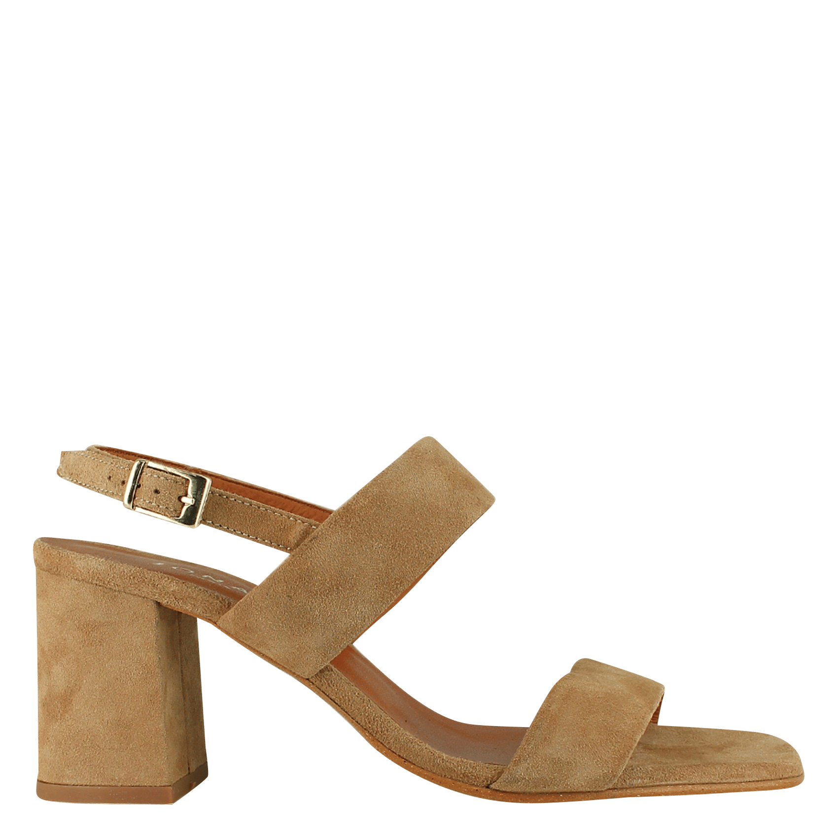 Sandales à talon haut en cuir velours vico JONAK Marron