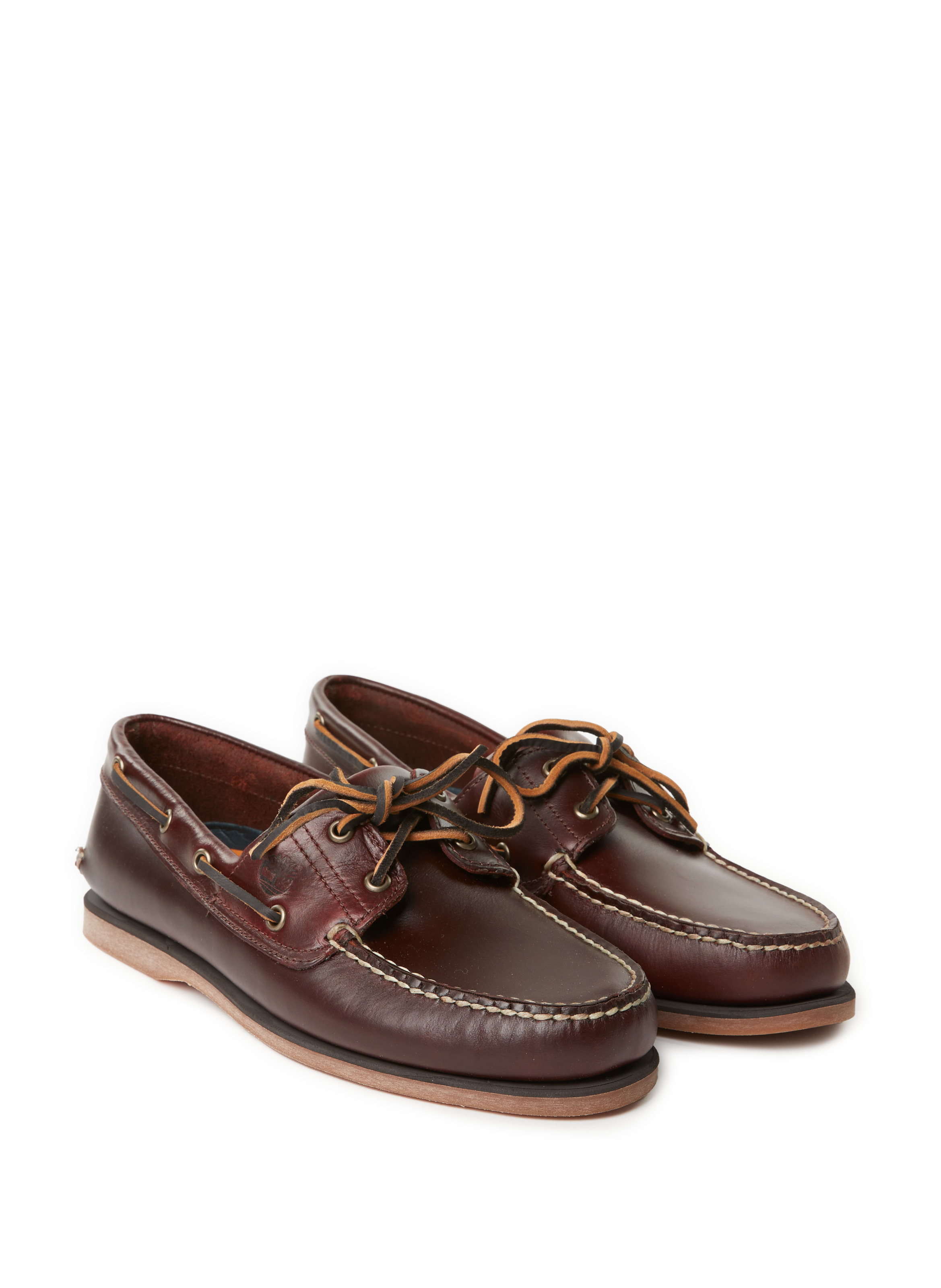 Boat shoes with stitching TIMBERLAND Brown