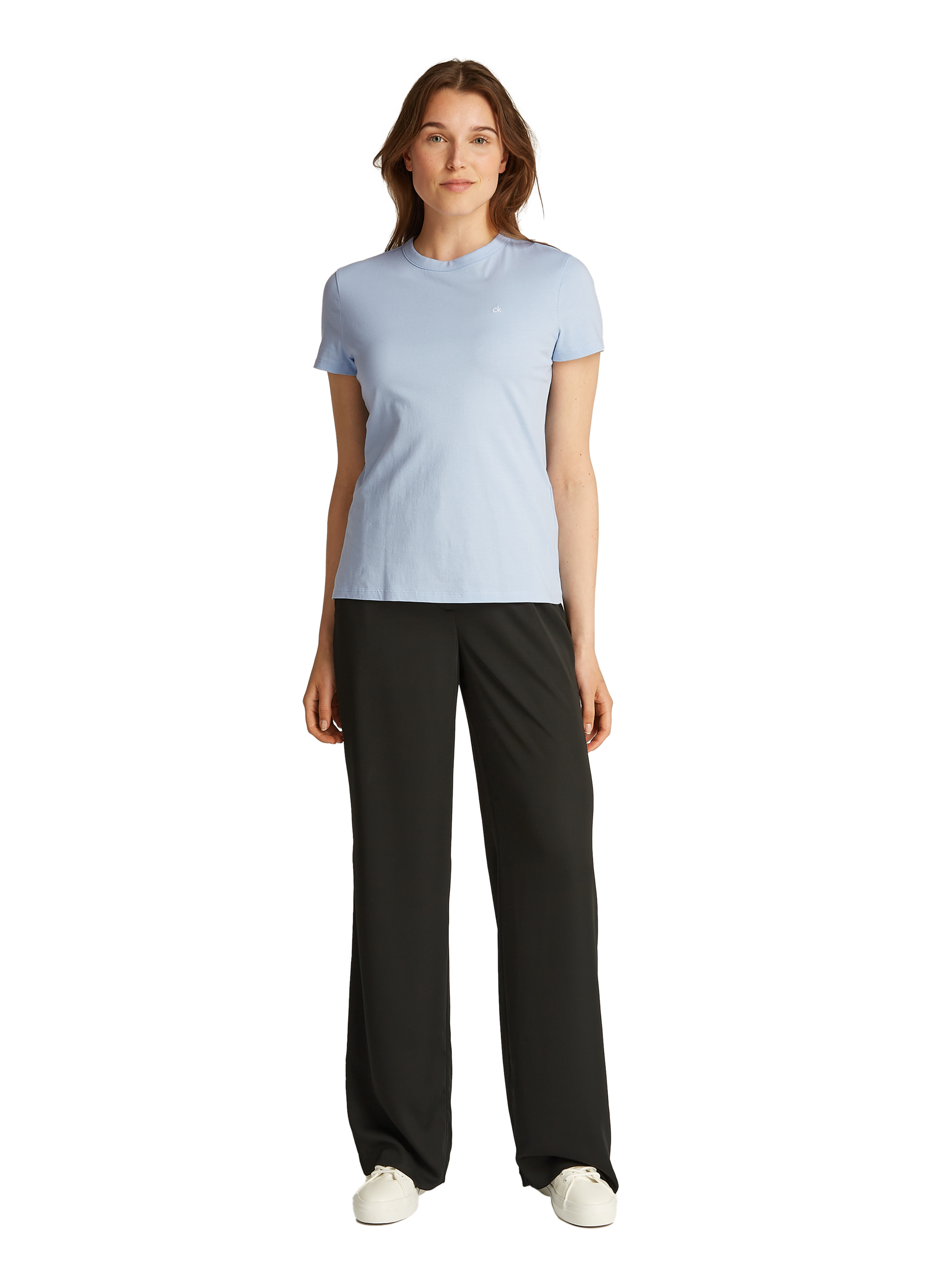 T-shirt ajusté à logo  CALVIN KLEIN Bleu