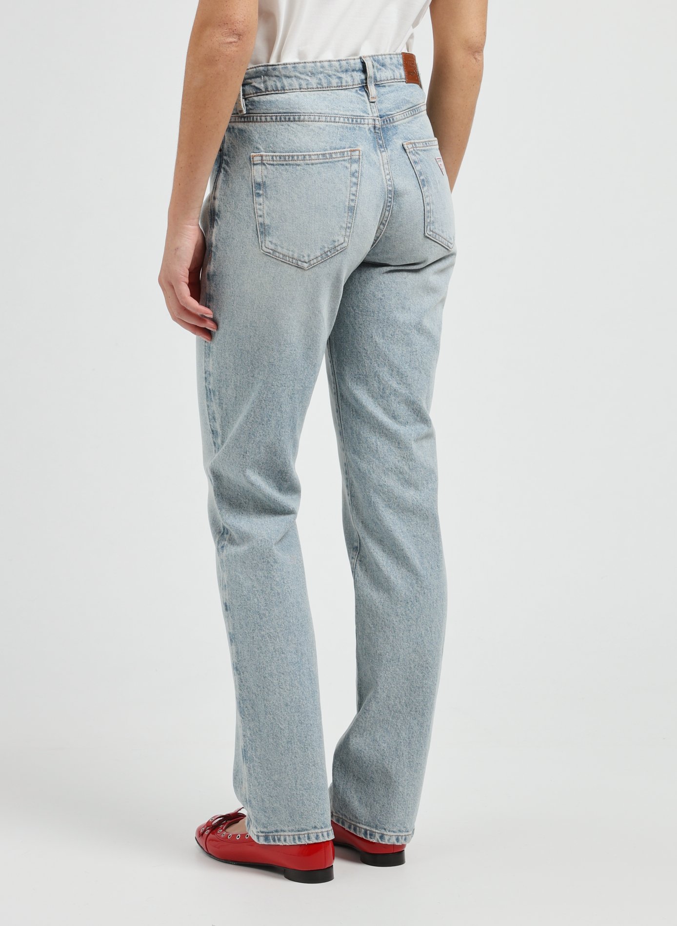 Straight cotton jeans GUESS Blue