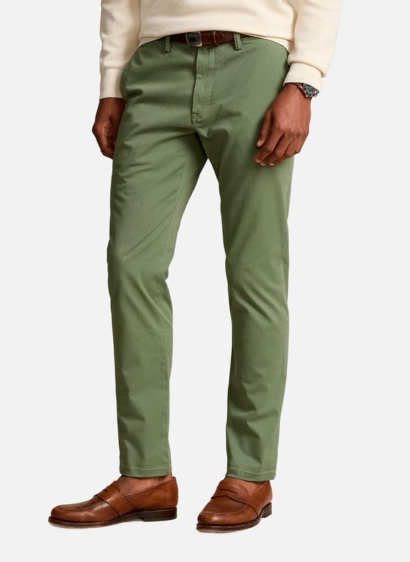 Bedford slim-fit cotton trousers Green by POLO RALPH LAUREN POLO RALPH LAUREN Bedford slim-fit cotton trousers Green