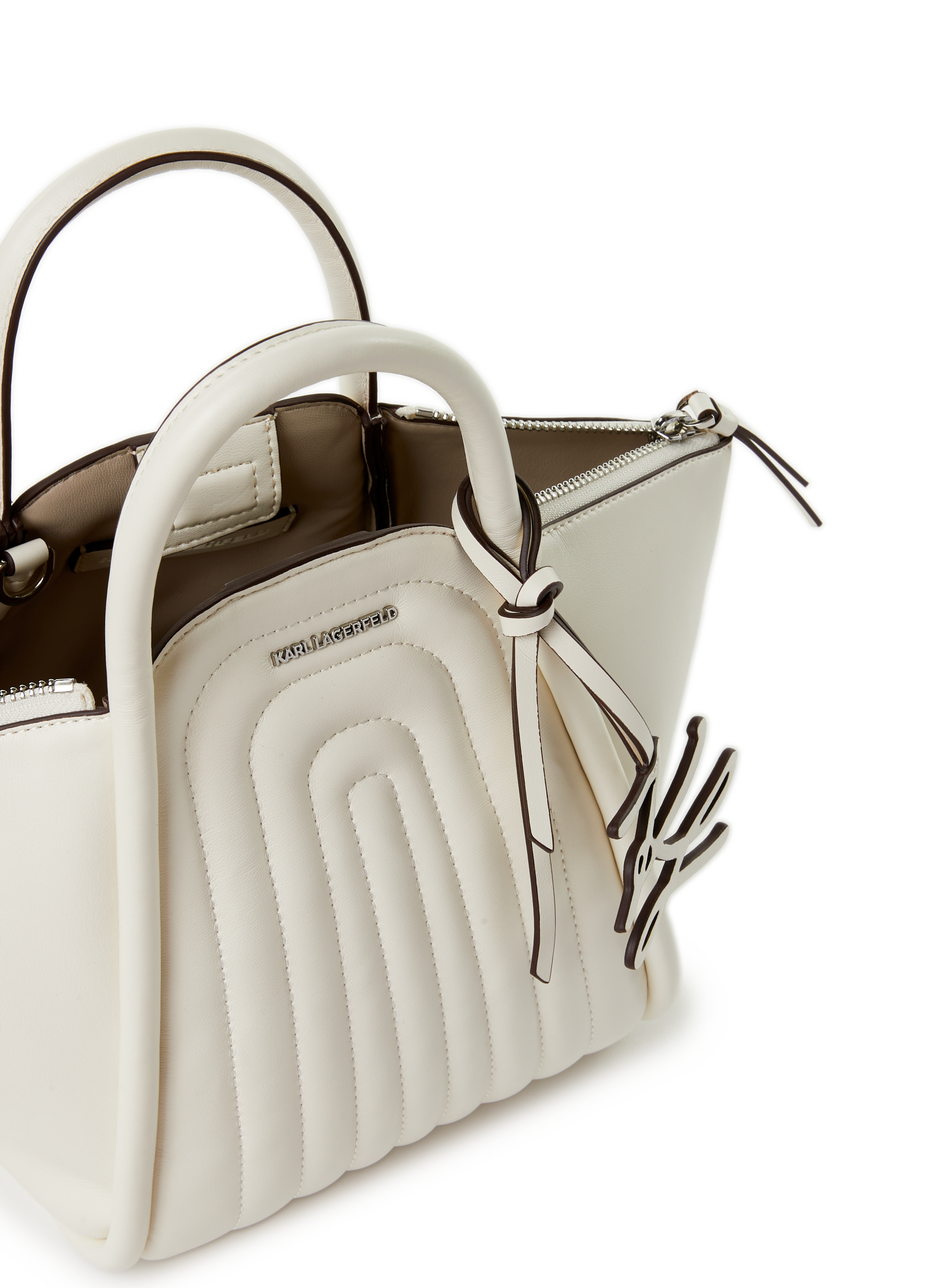 Sac à main matelassé KARL LAGERFELD Beige