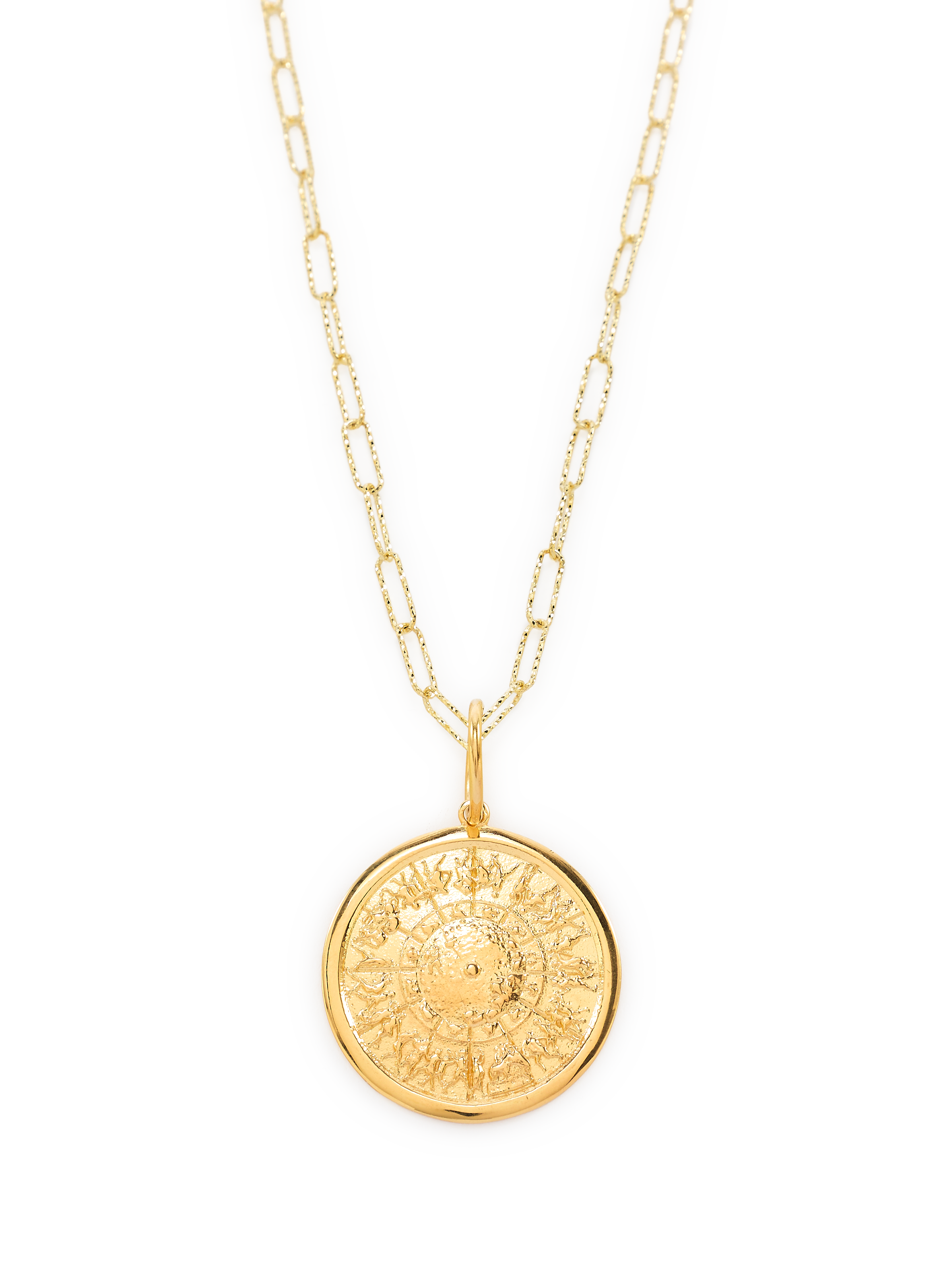 Collier Shield of Achilles HERMINA ATHENS Doré