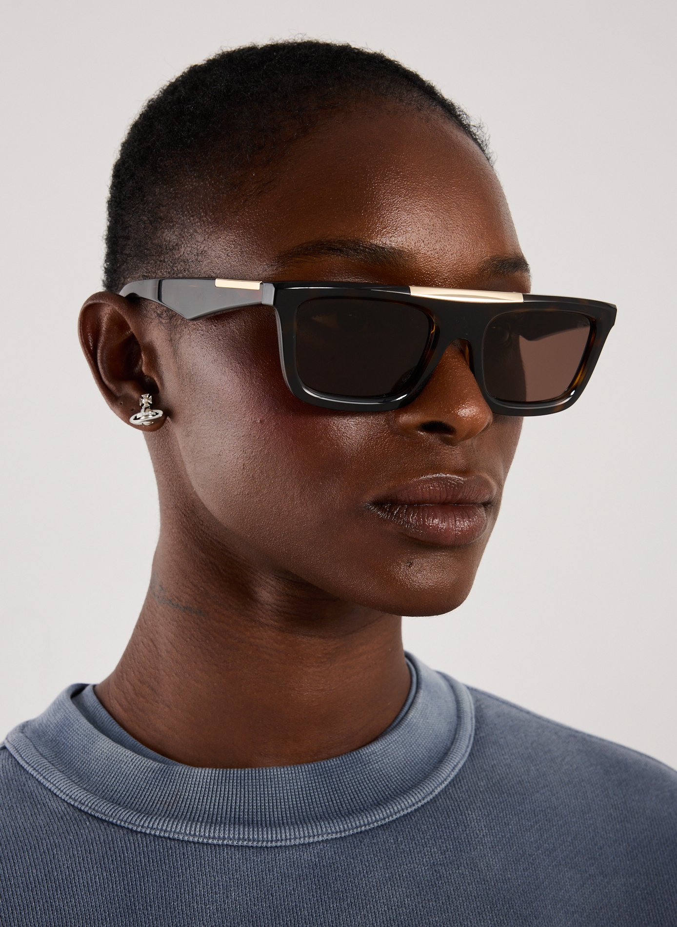 Lunettes de soleil rectangulaires  BURBERRY Multicolore