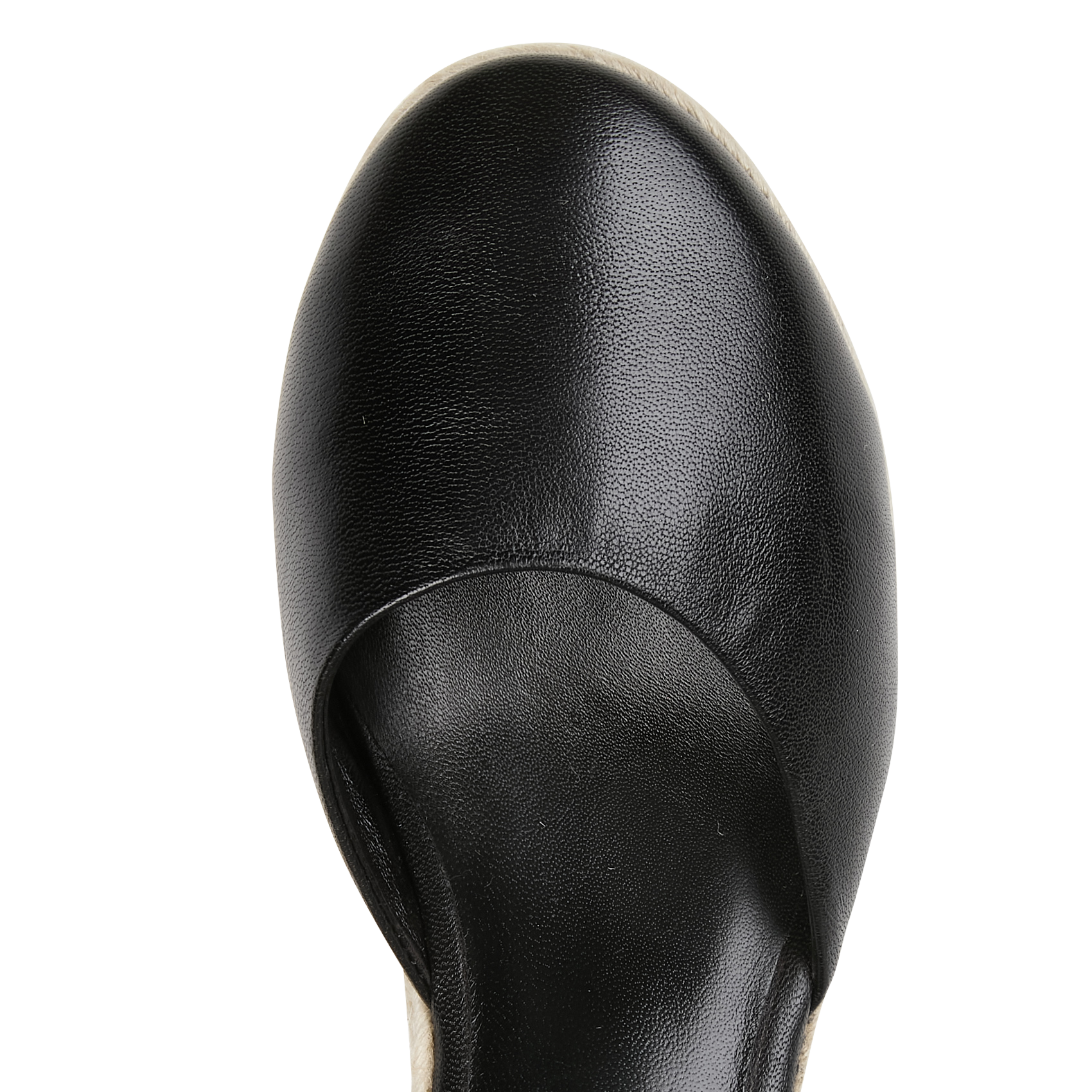 Espadrilles à talon en cuir mélangé IKKS Noir