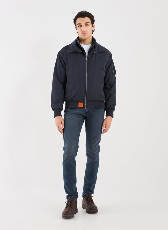 Bomber ample à col montant | Bleu by BOMBERS ORIGINAL Bomber ample à col montant Bleu