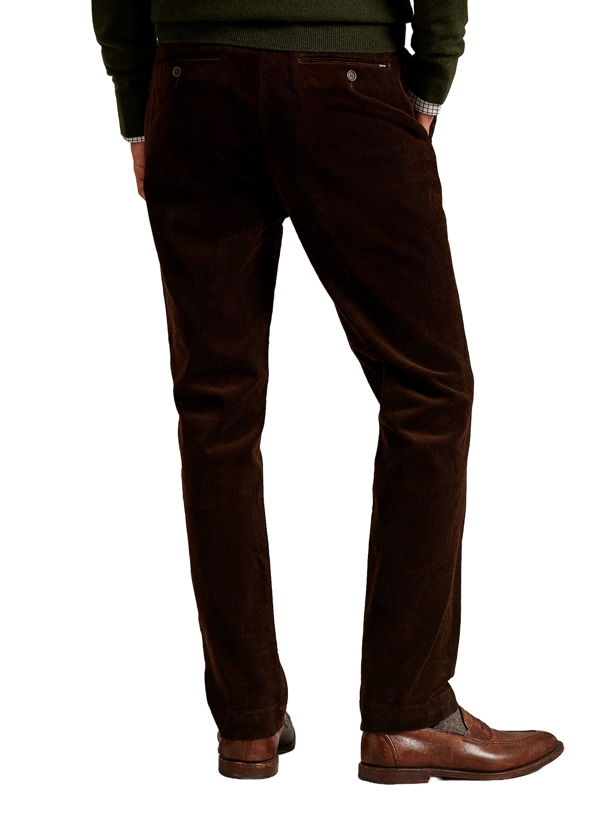 Pantalon en velours côtelé en coton mélangé POLO RALPH LAUREN Beige