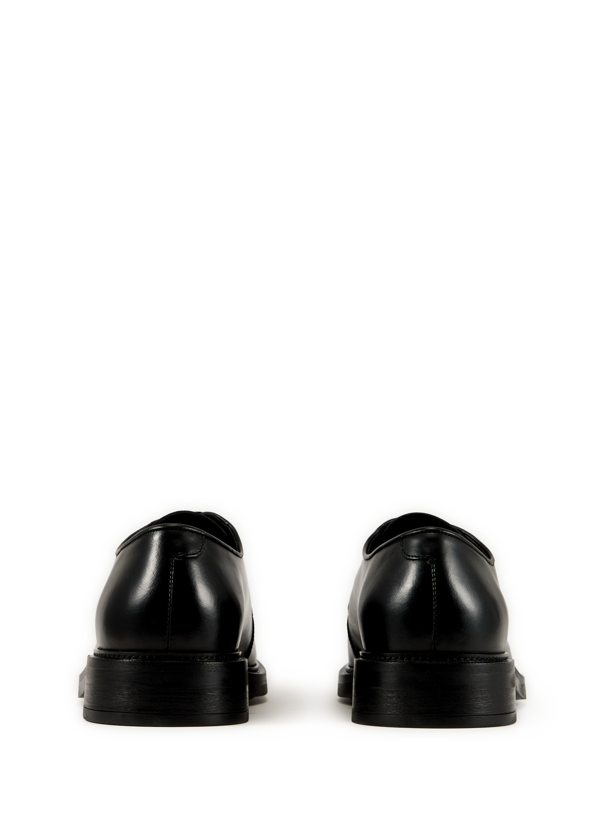 Derbies unies en cuir HACKETT Noir