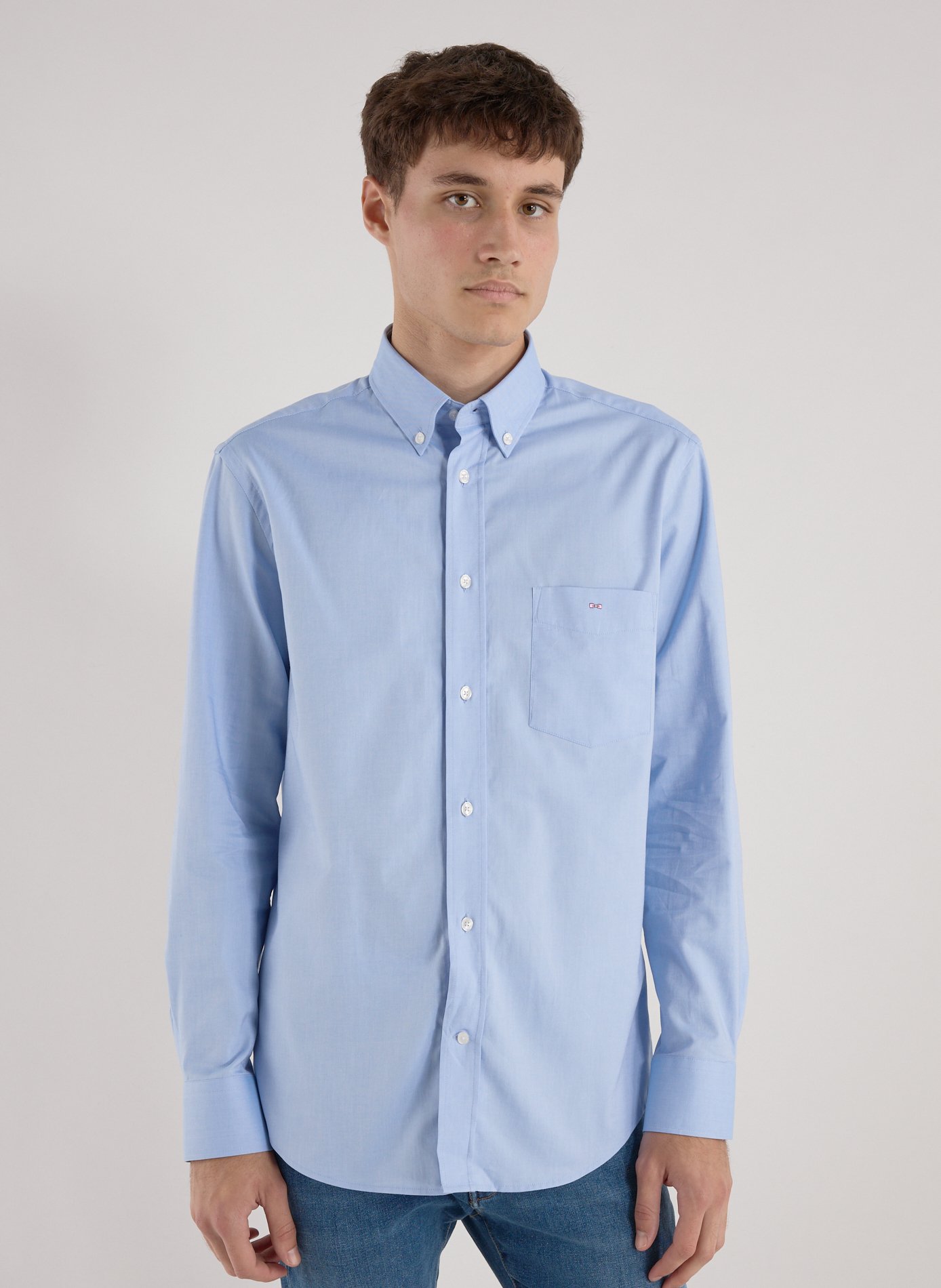 EDEN PARK Chemise en coton Bleu