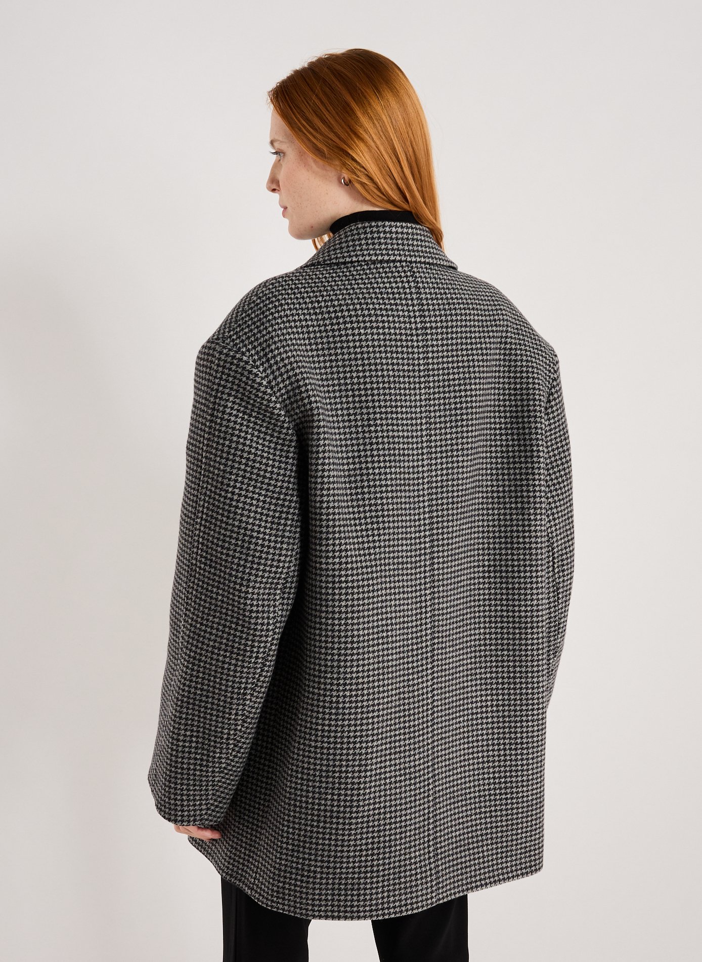 Wool houndstooth coat COPERNI Grey