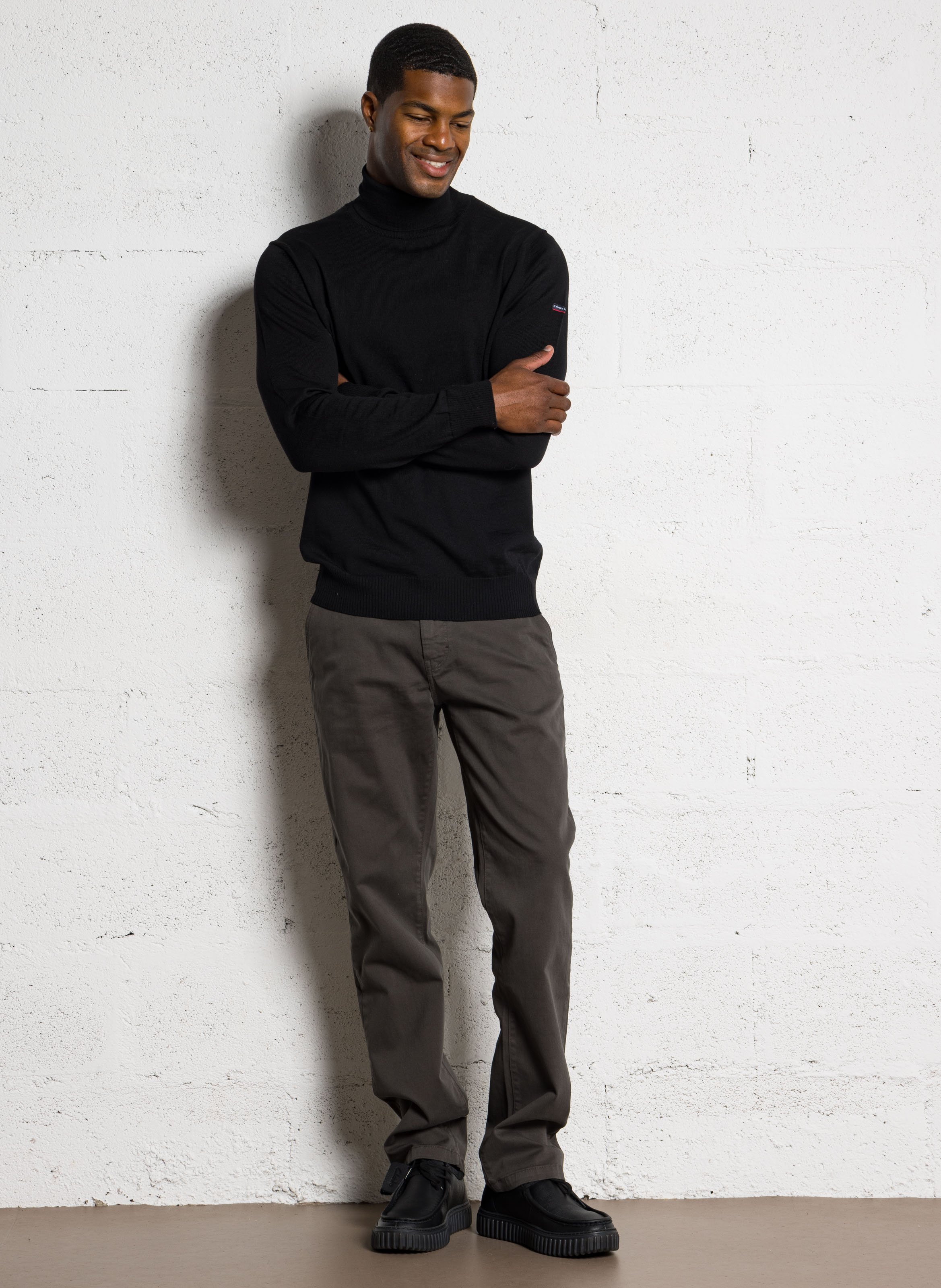 Pantalon chino uni en coton mélangé heritage ARMOR-LUX Kaki