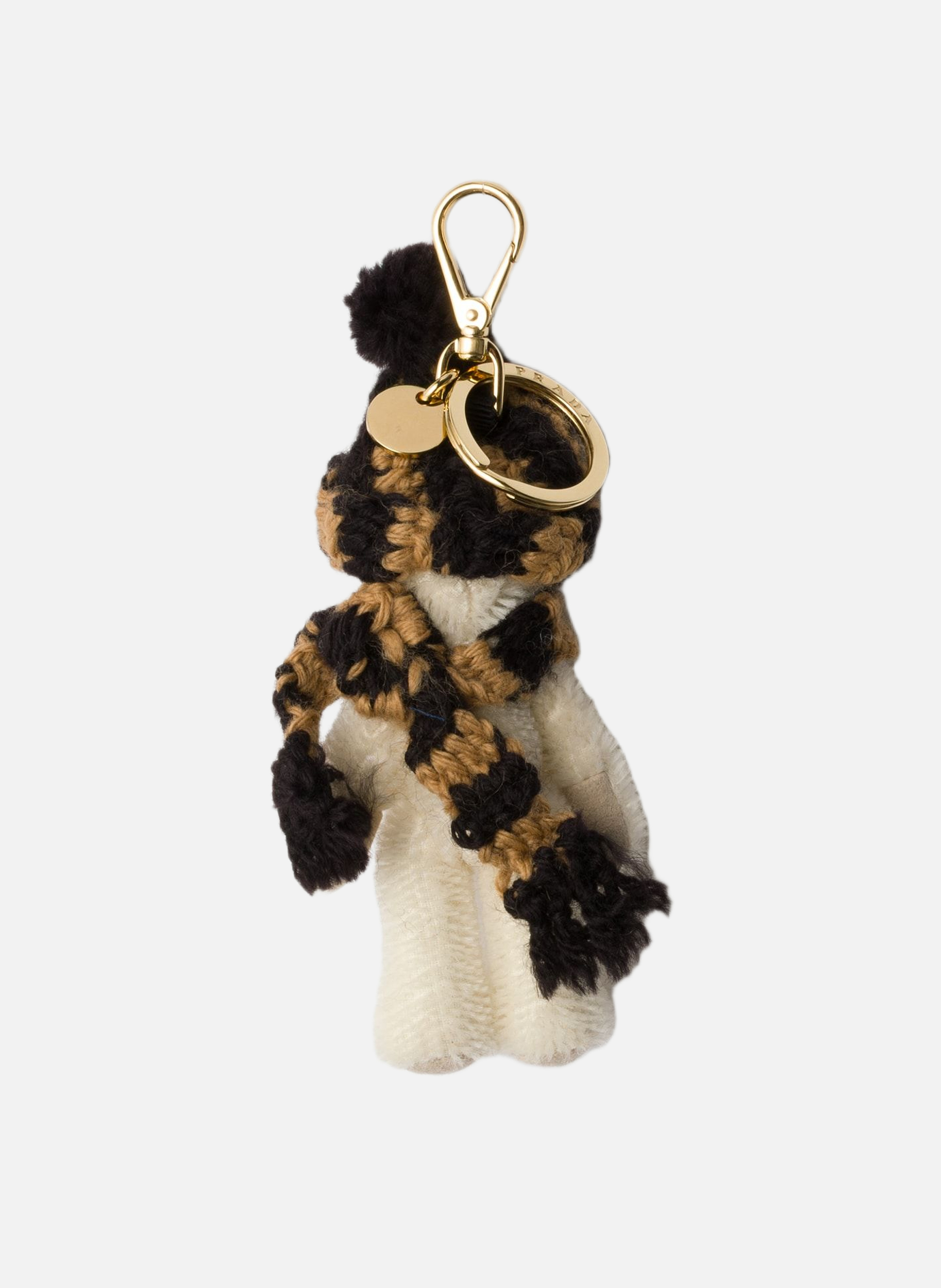 Charm porte-clés teddy PRADA Marron
