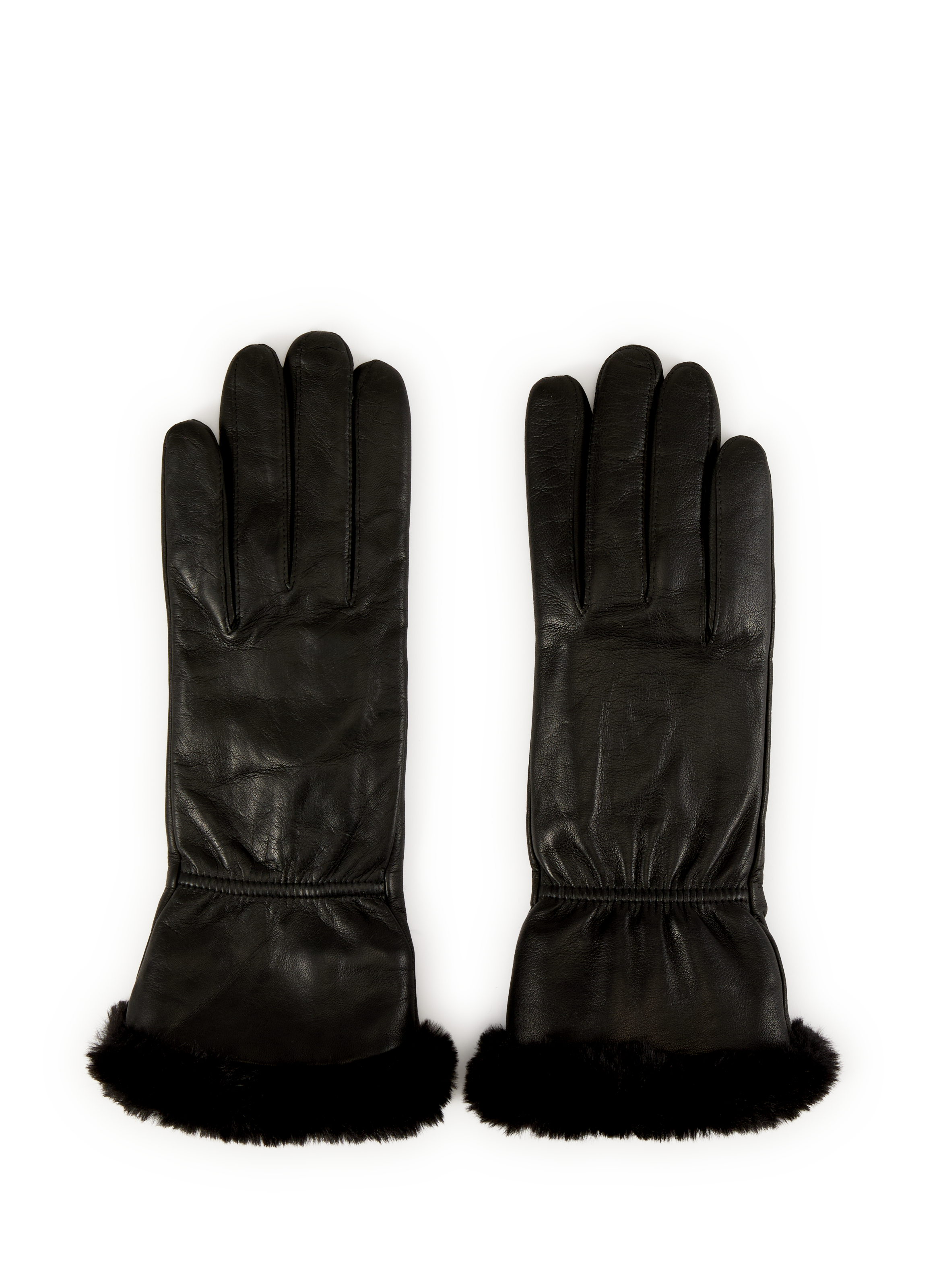 SAISON 1865 Gants en cuir d'agneau Noir