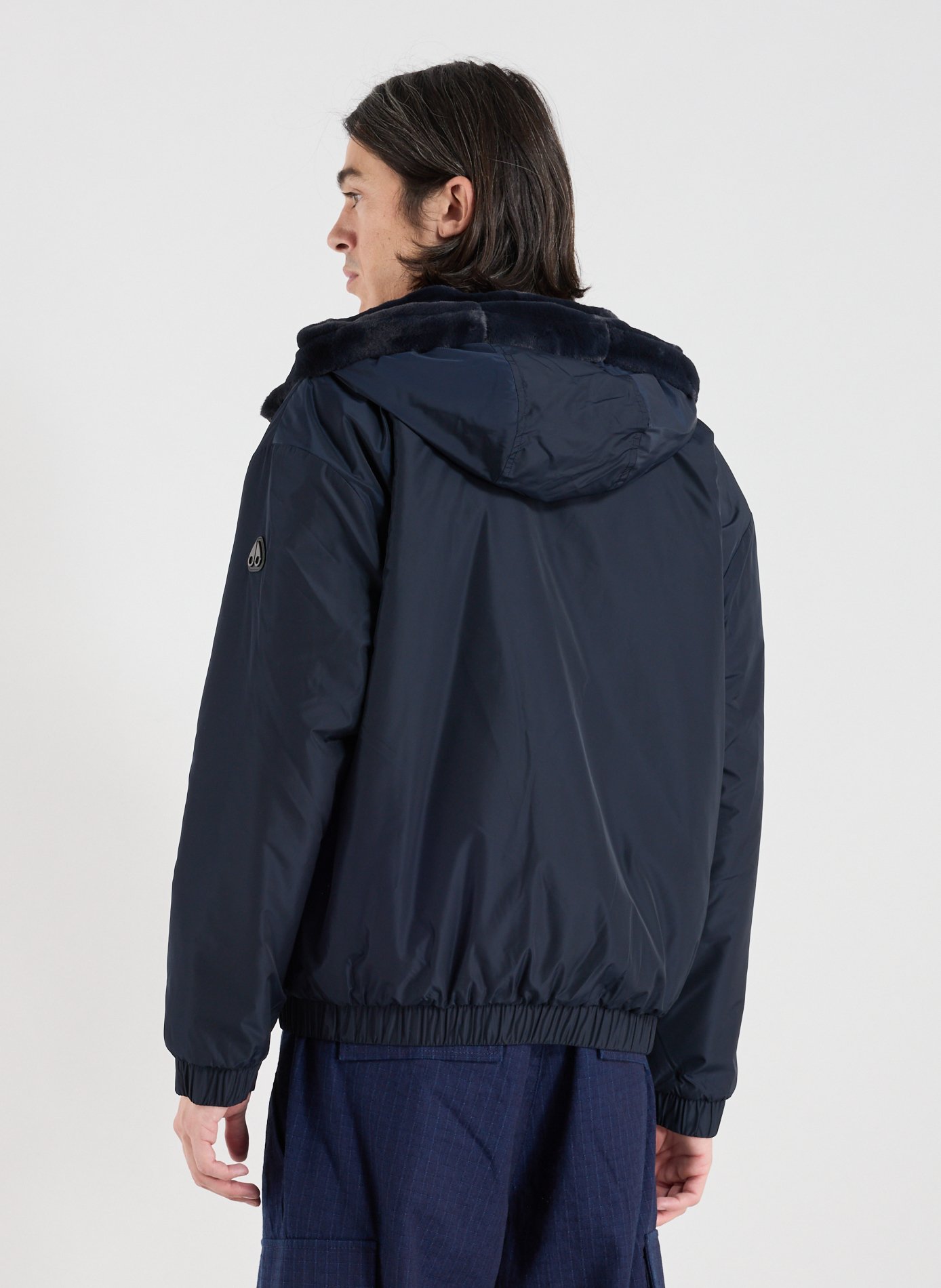 Reversible Borden Bunny hooded parka MOOSE KNUCKLES Blue