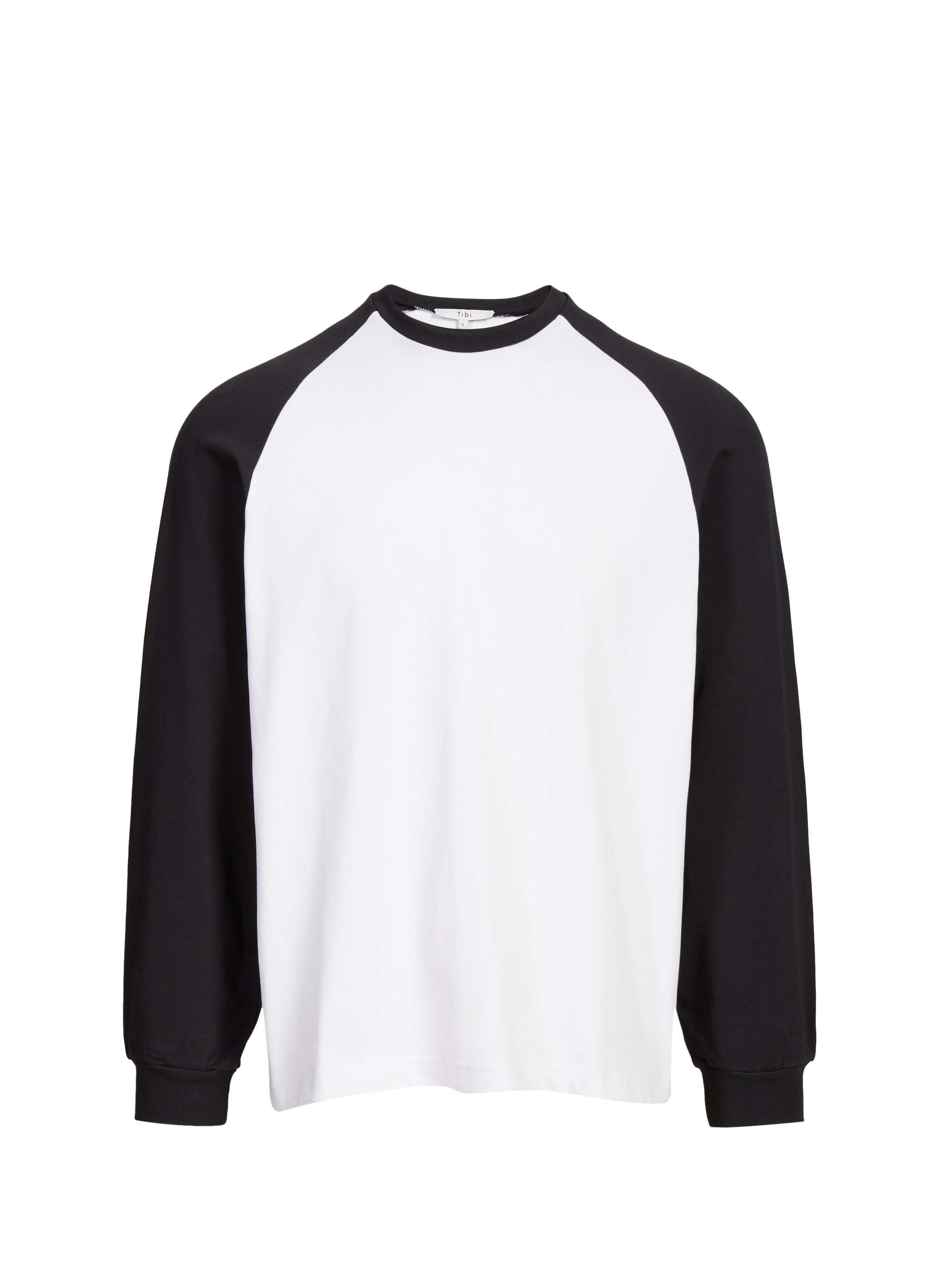 TIBI Long-sleeve cotton T-shirt White