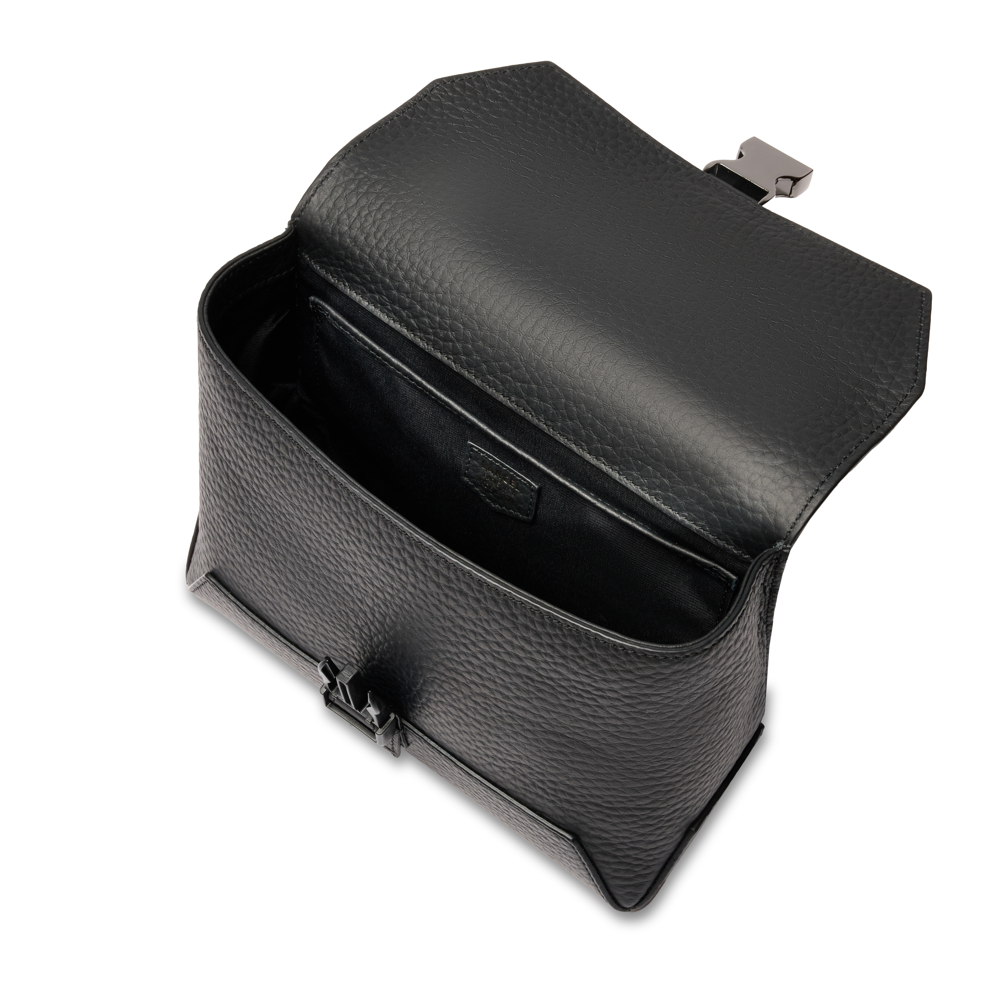 Sac messenger m milo de lancel en cuir LANCEL Noir