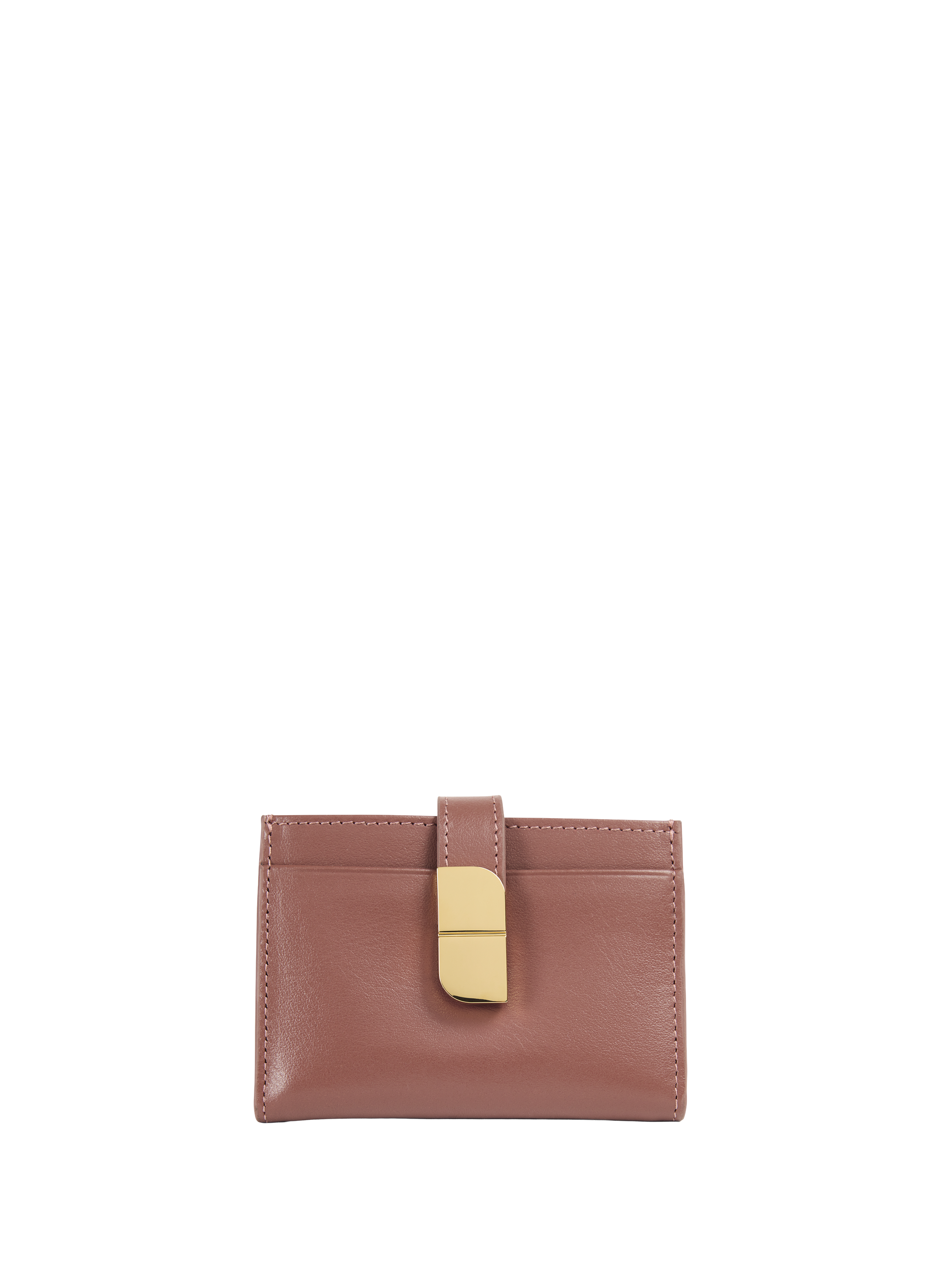 Porte-cartes en cuir grainé NAT & NIN Multicolore