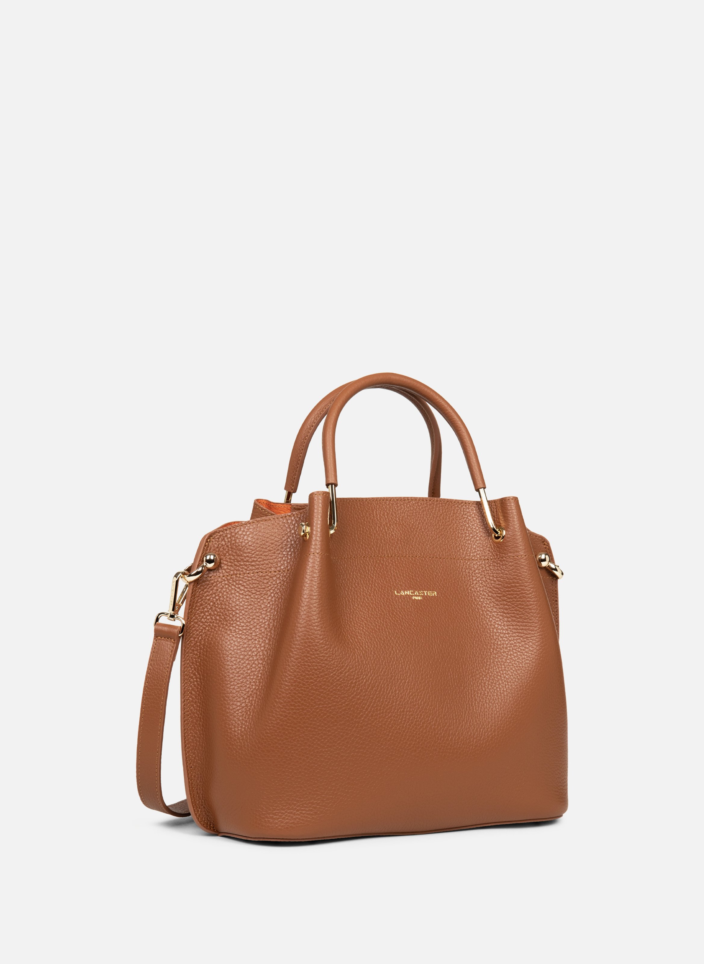 Large handbag - Foulonné Double LANCASTER Brown