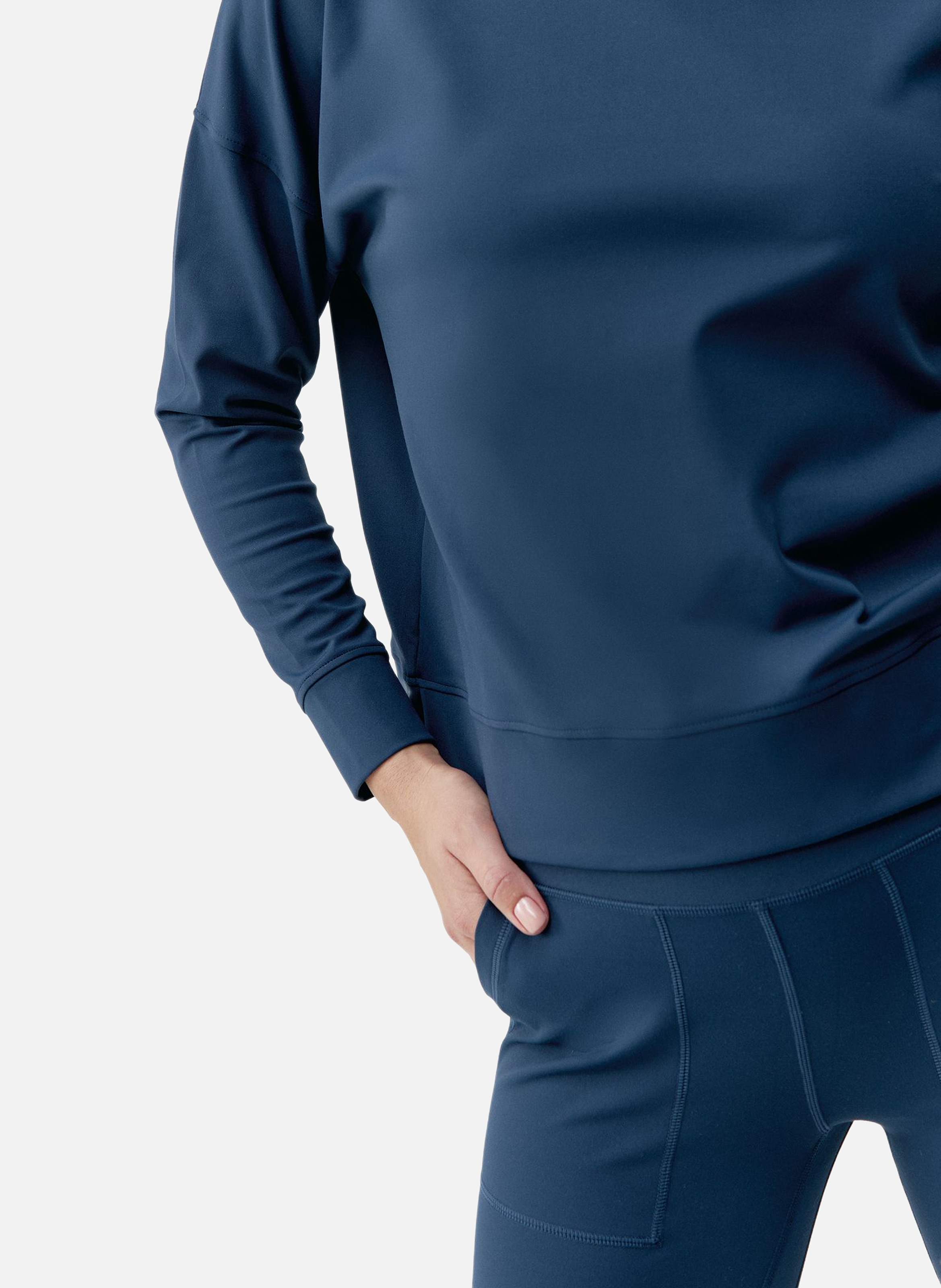 Sweat de sport sans capuche performance daba BORN LIVING YOGA Bleu