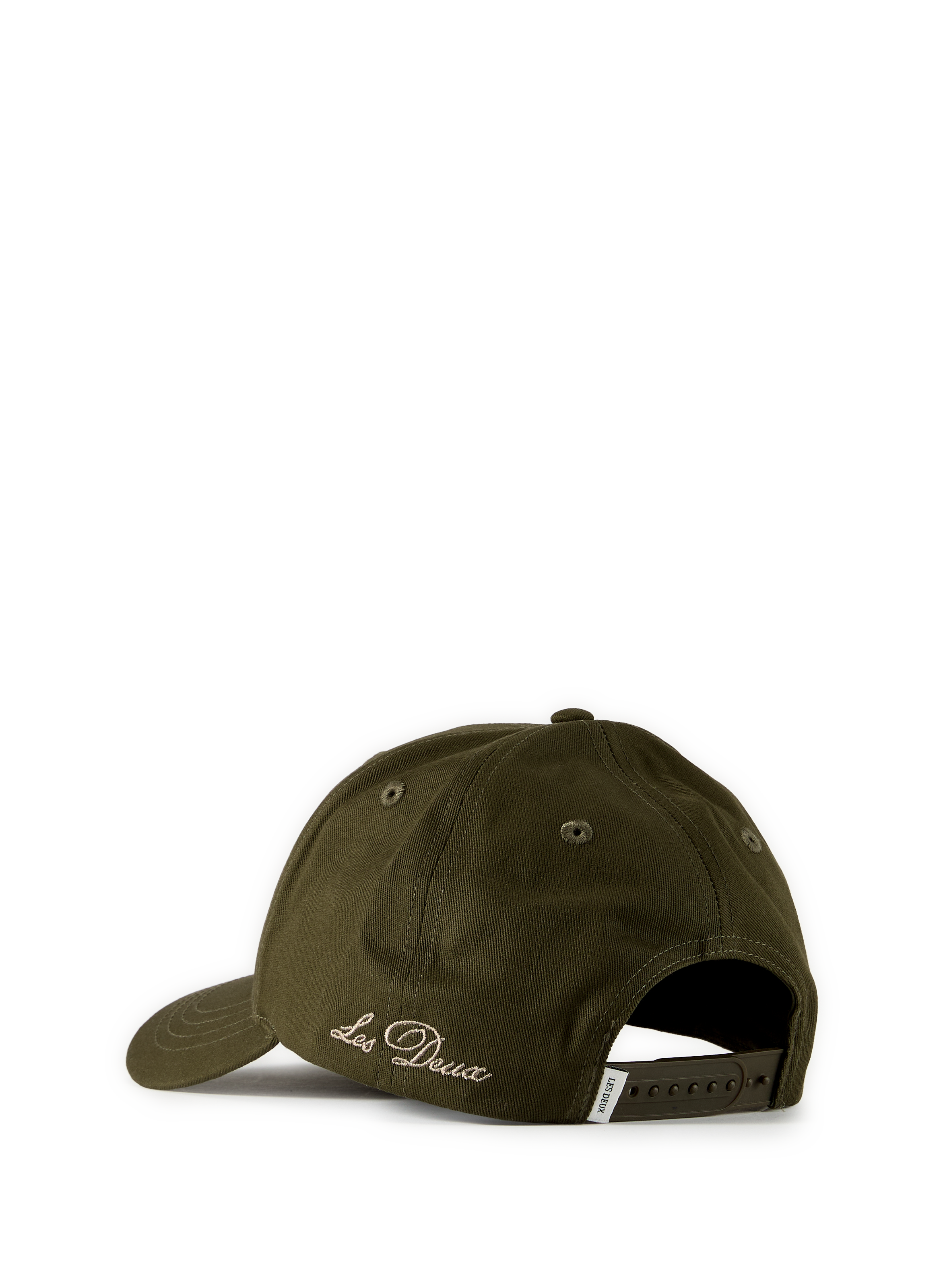 Embroidered cotton sneaker LES DEUX Green