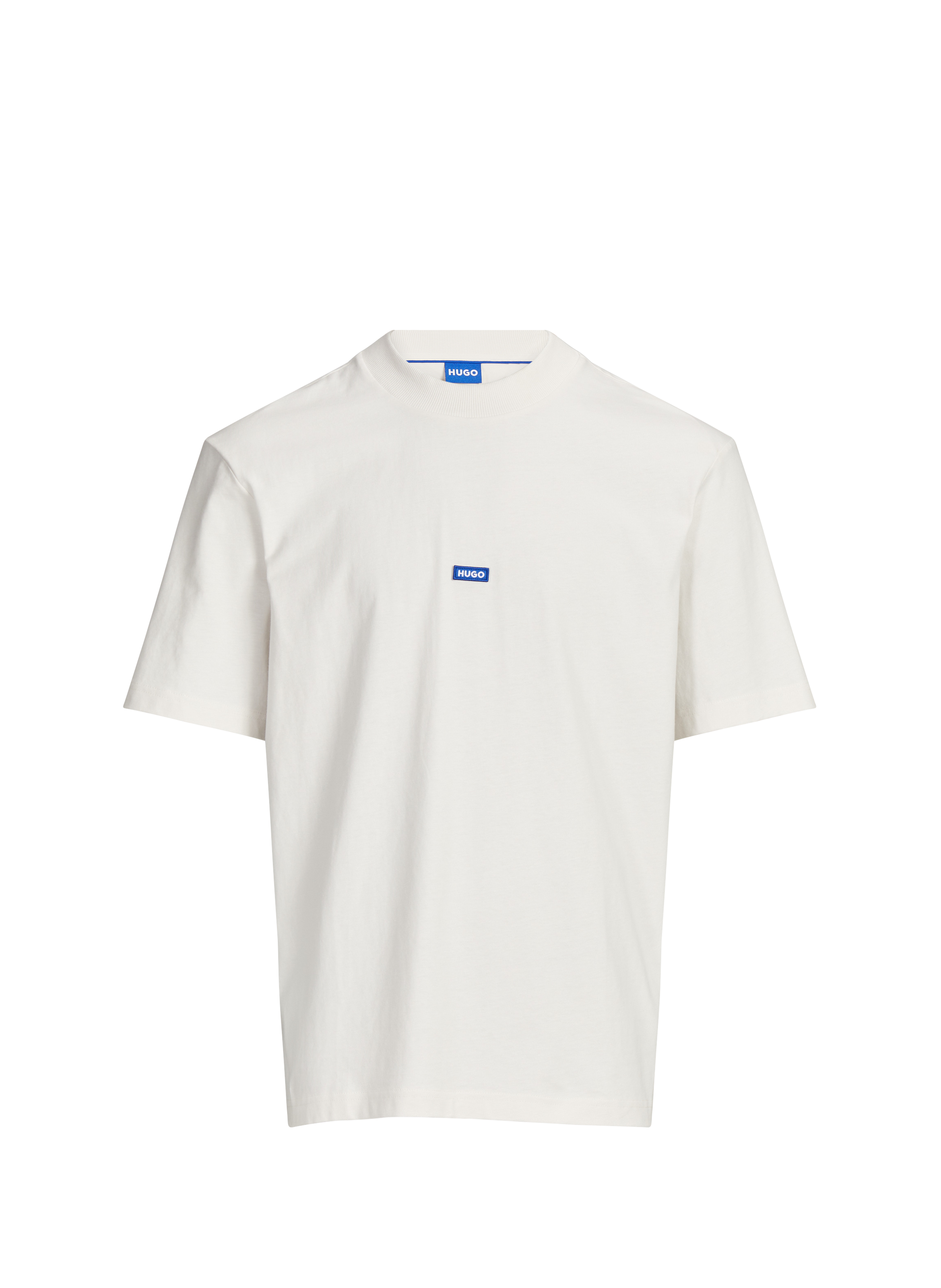 Classic Cotton T-Shirt HUGO BLUE Beige